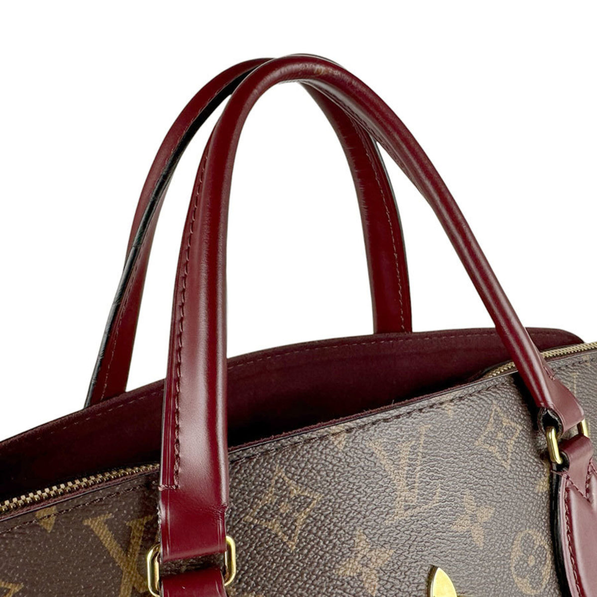 Louis Vuitton Bordeaux Brown Monogram Canvas Handbag Shoulder Bag (Pre-Owned)