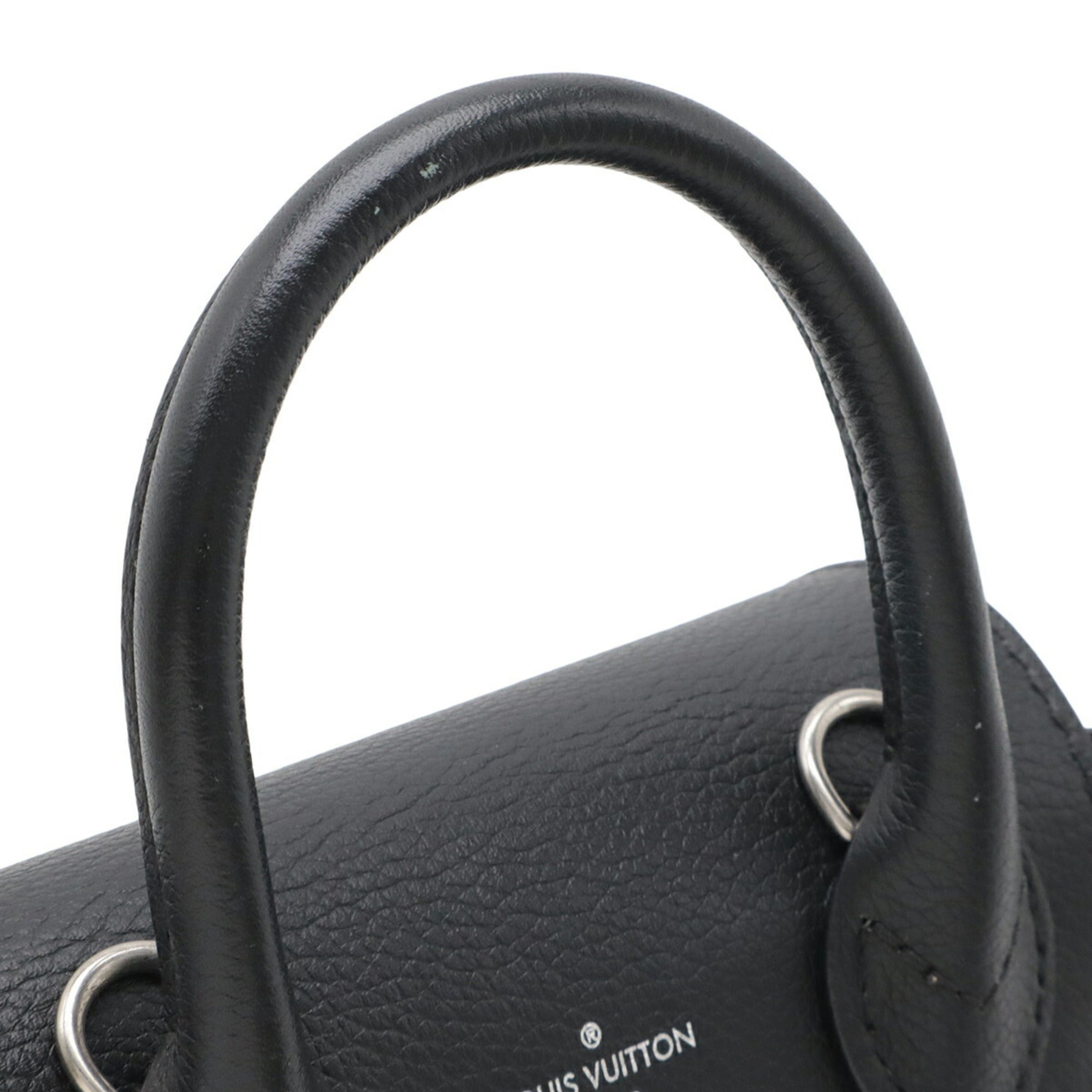 Louis Vuitton Black Noir Leather Backpack Handbag Shoulder Bag (Pre-Owned)