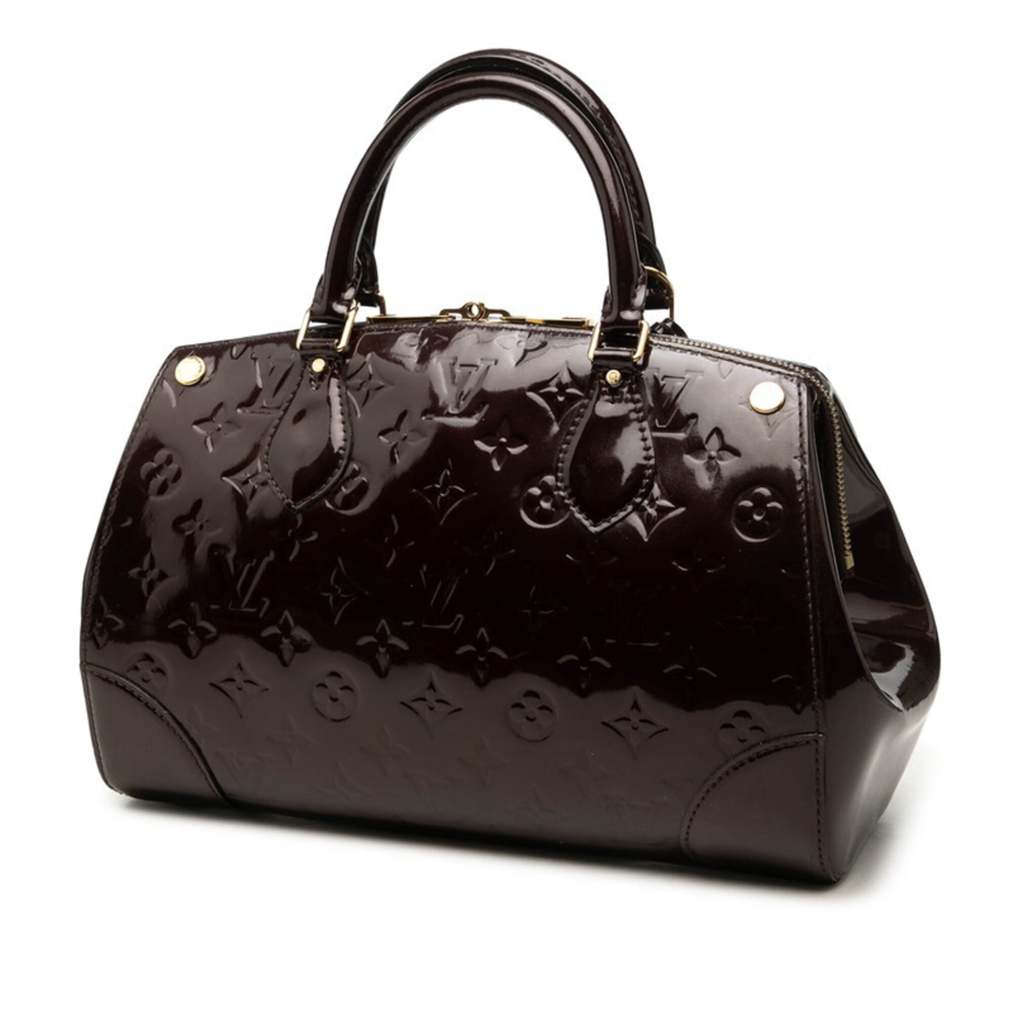 Louis Vuitton Amarante Monogram Purple Patent Leather Handbag Shoulder Bag (Pre-Owned)