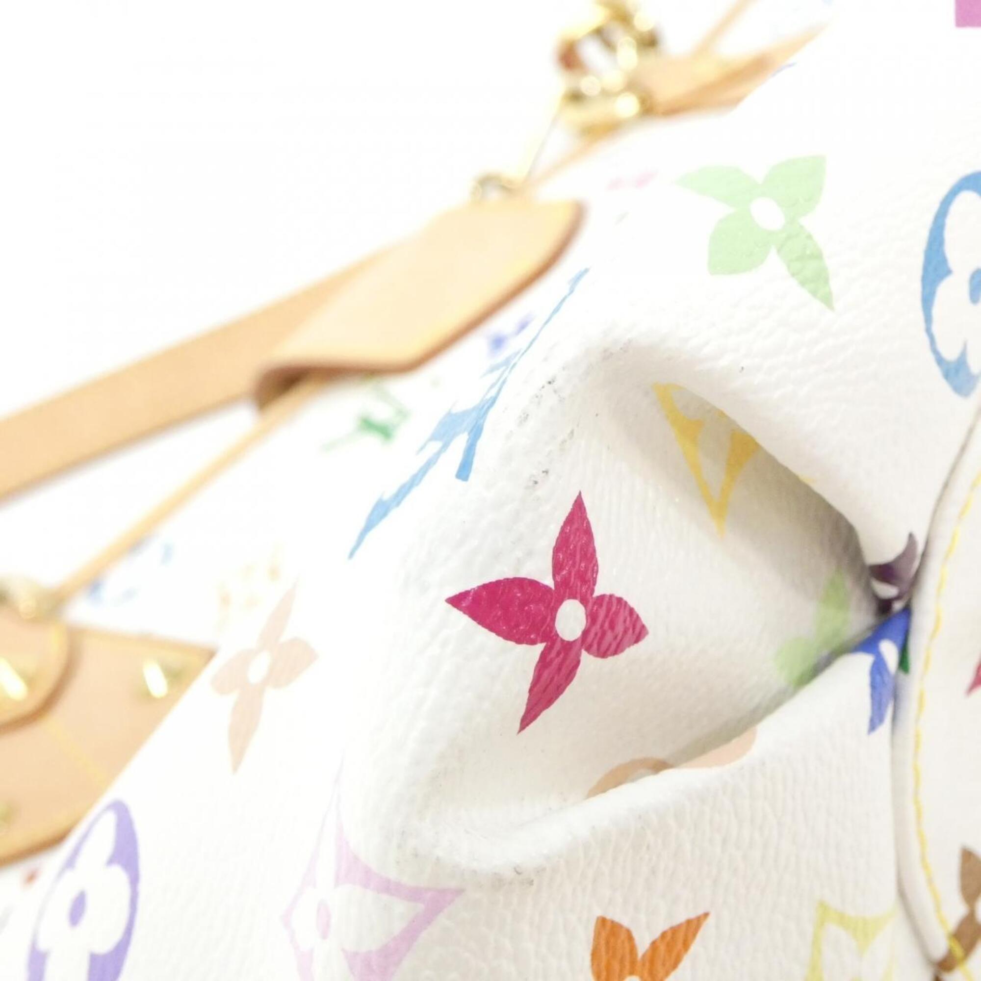 Louis Vuitton White Coated Canvas Handbag (Pre-Owned)