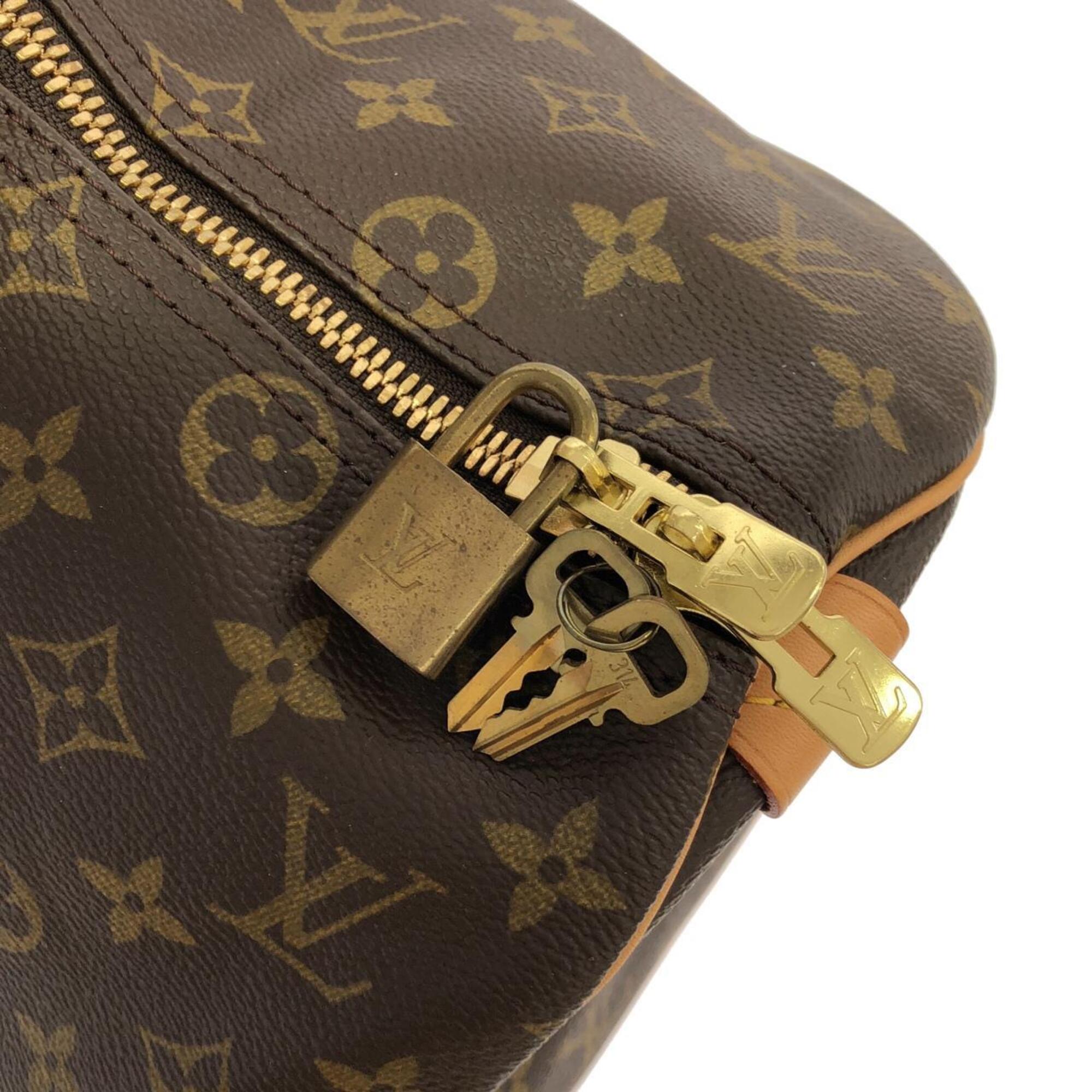 Louis Vuitton Marron Coated Canvas Boston Bag (Pre-Owned)