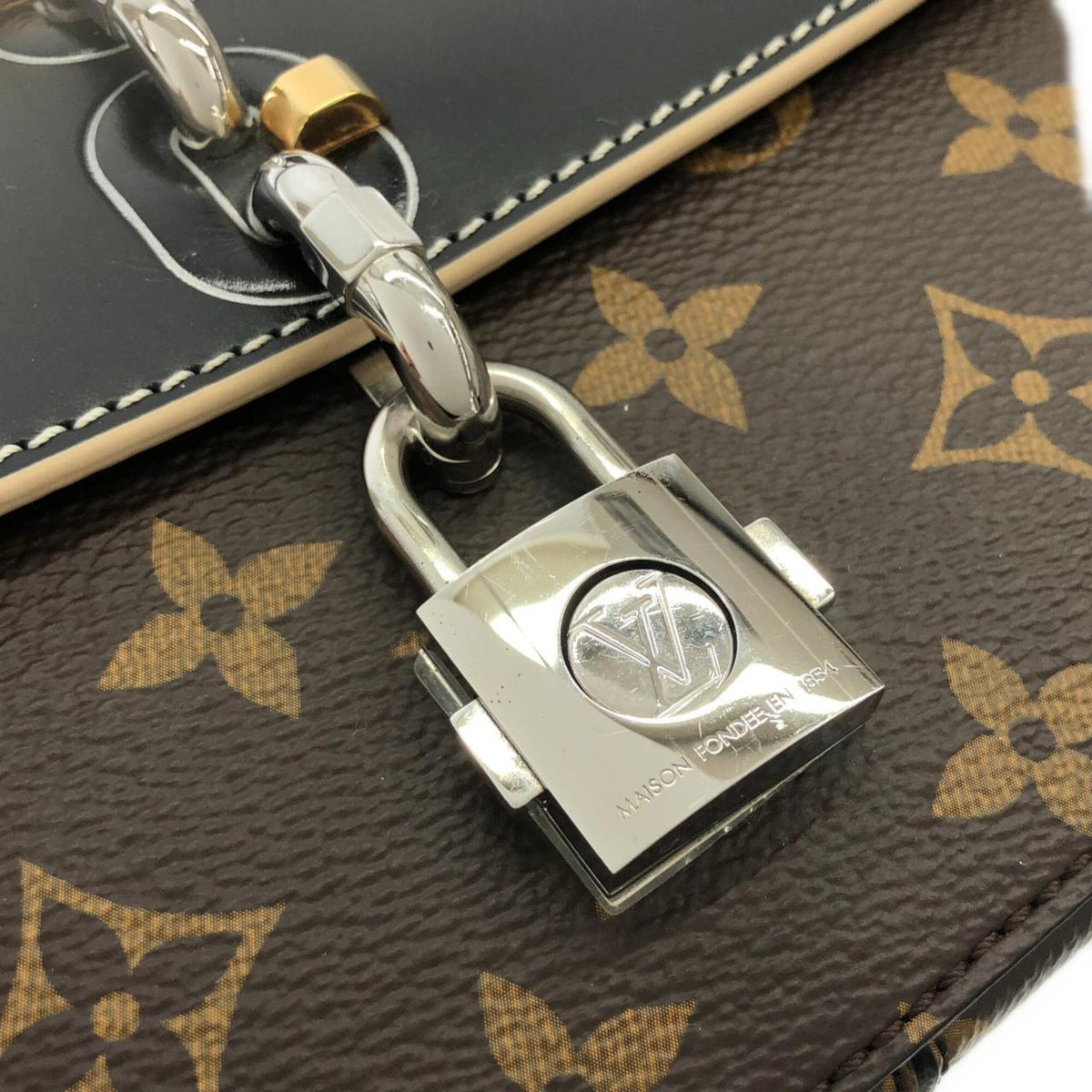 Louis Vuitton Black Monogram Coated Canvas Handbag (Pre-Owned)