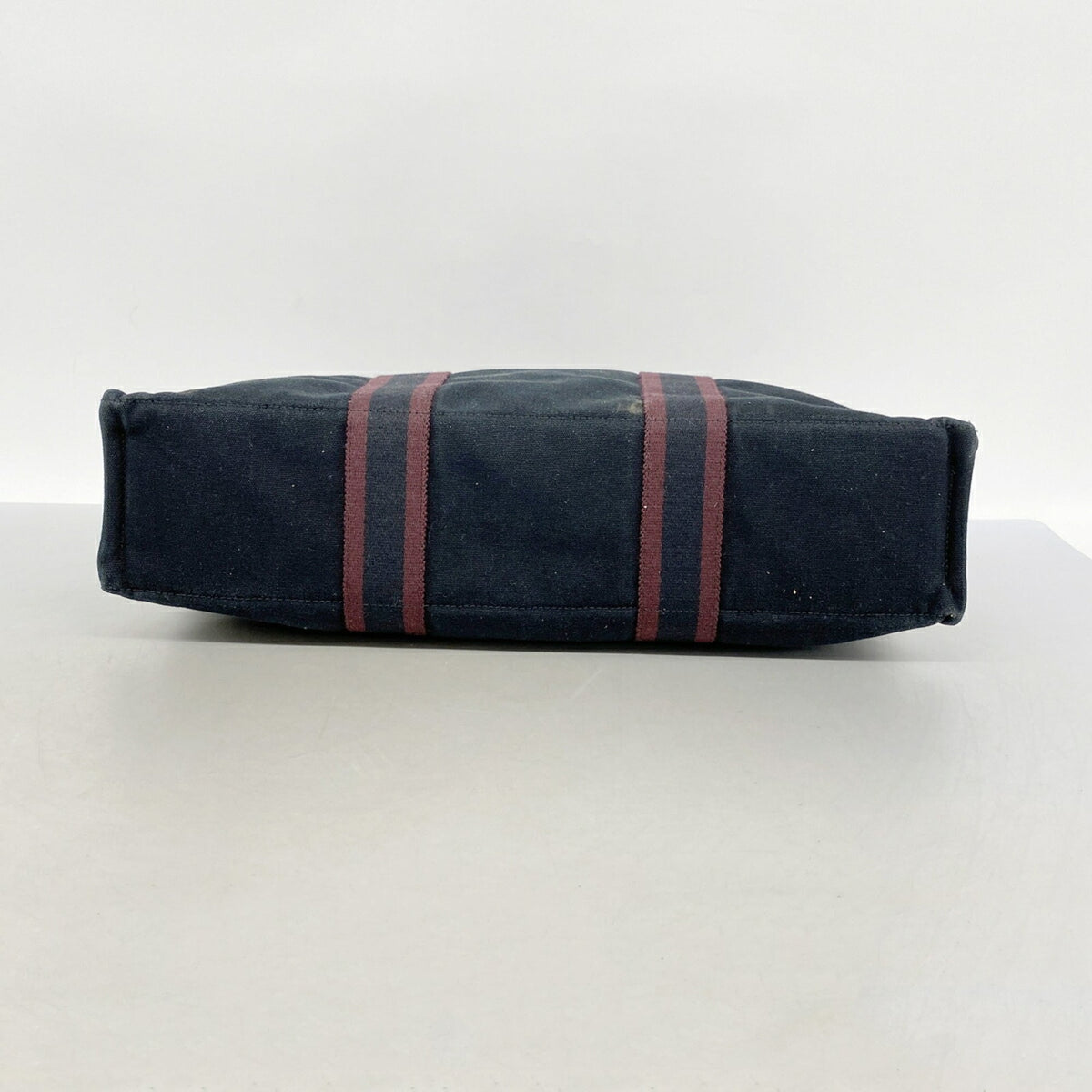 Hermes Black Bordeaux Canvas Tote Bag (Pre-Owned)