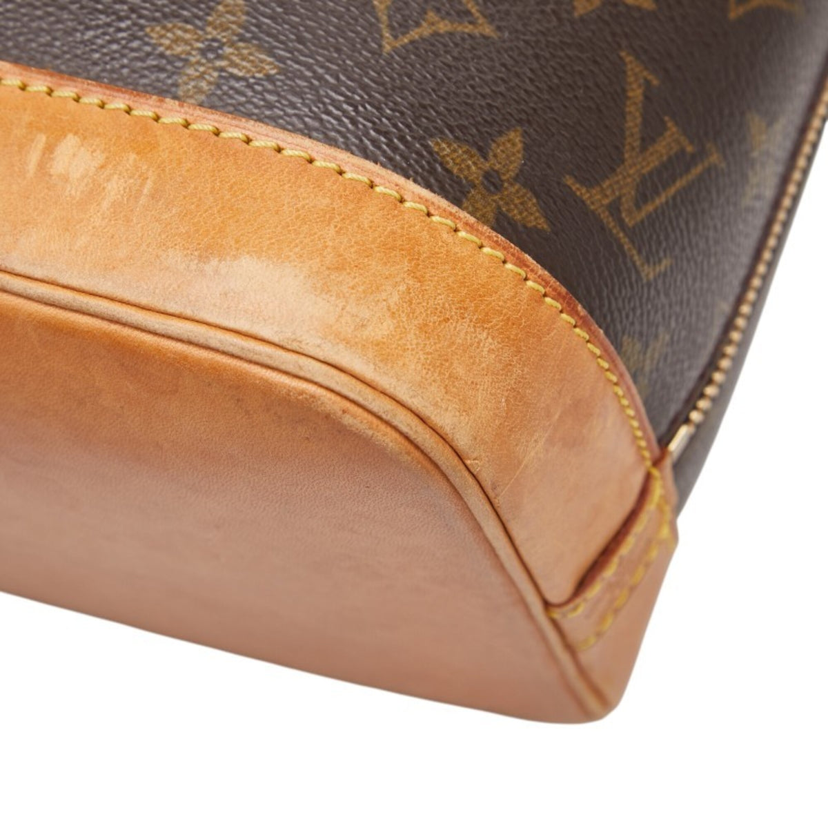 Louis Vuitton Brown Pvc Leather Handbag (Pre-Owned)