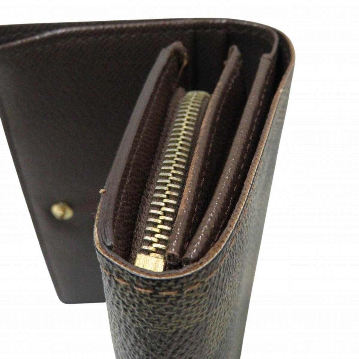 Louis Vuitton Damier Brown Damier Canvas Damier Canvas Wallet (Bi-Fold) (Pre-Owned)