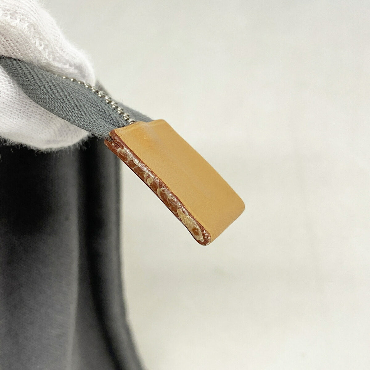 Hermes Gray Canvas Pouch (Pre-Owned)