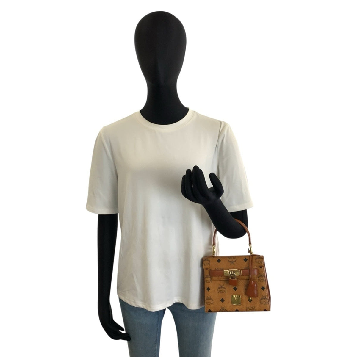 Mcm Brown Pvc Handbag Shoulder Bag (Pre-Owned)