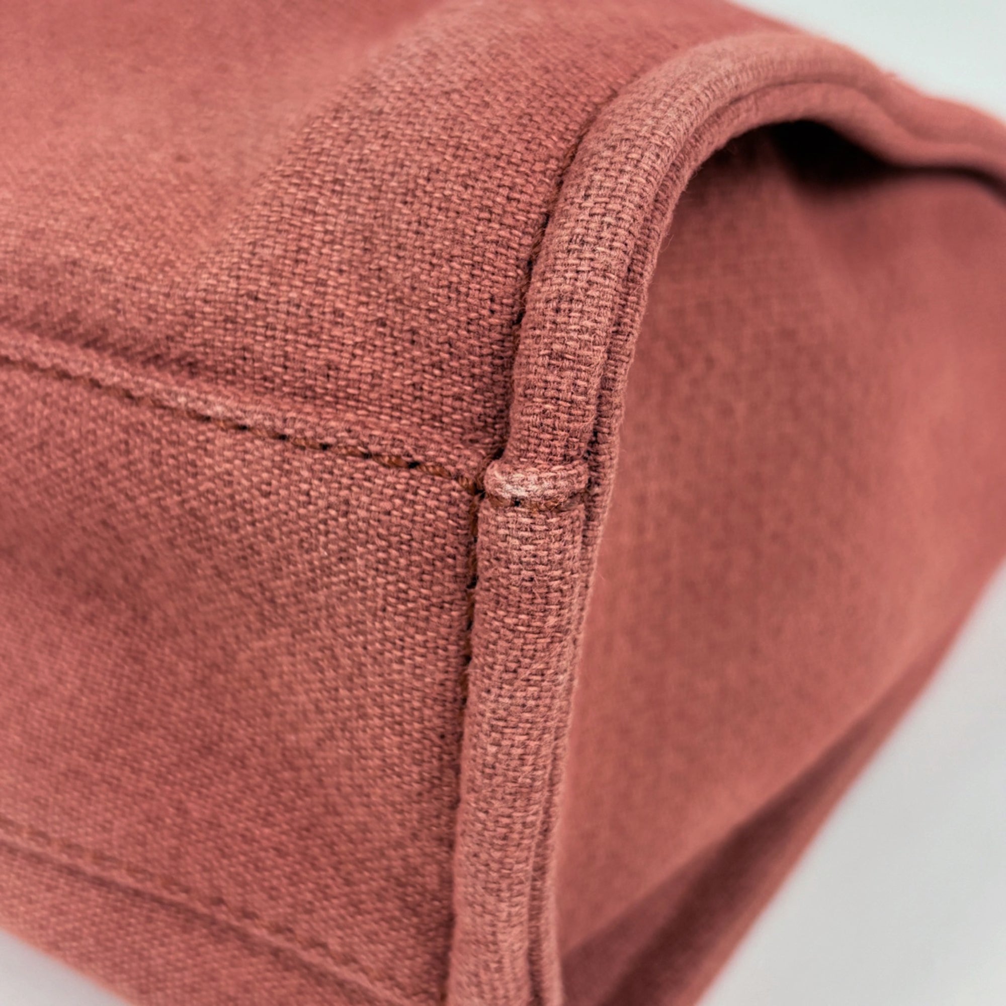Chanel Red Color Canvas Tote Bag (Pre-Owned)