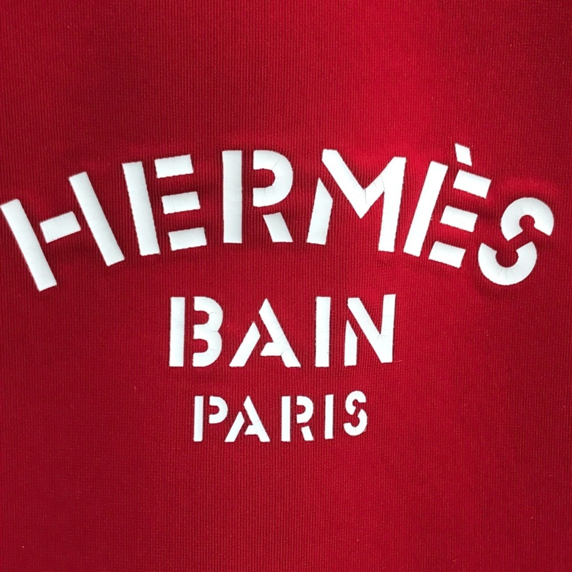 Hermes Red Color Polyamide Clutch Bag Pouch (Pre-Owned)