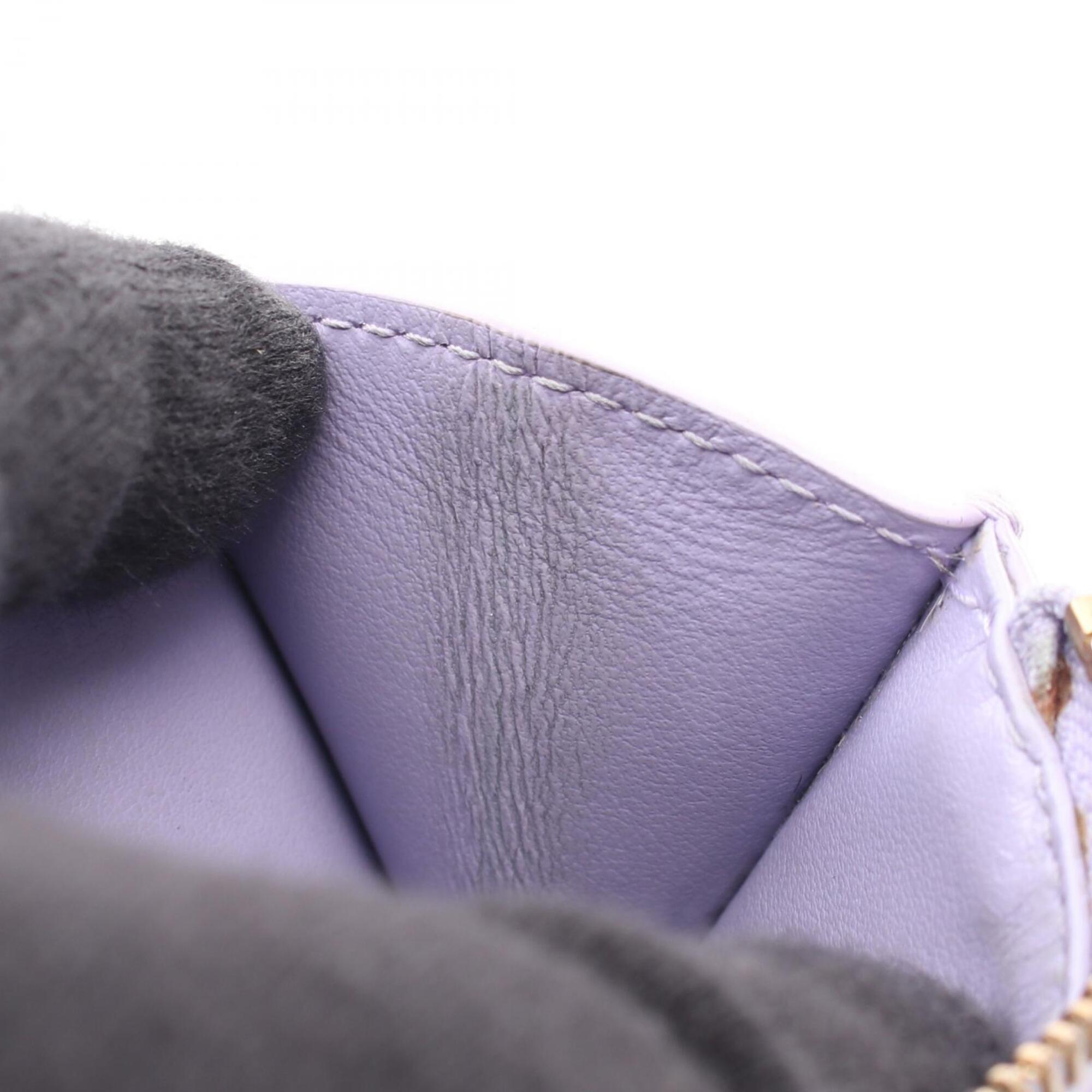 Bottega Veneta Purple Leather Wallet (Bi-Fold) (Pre-Owned)
