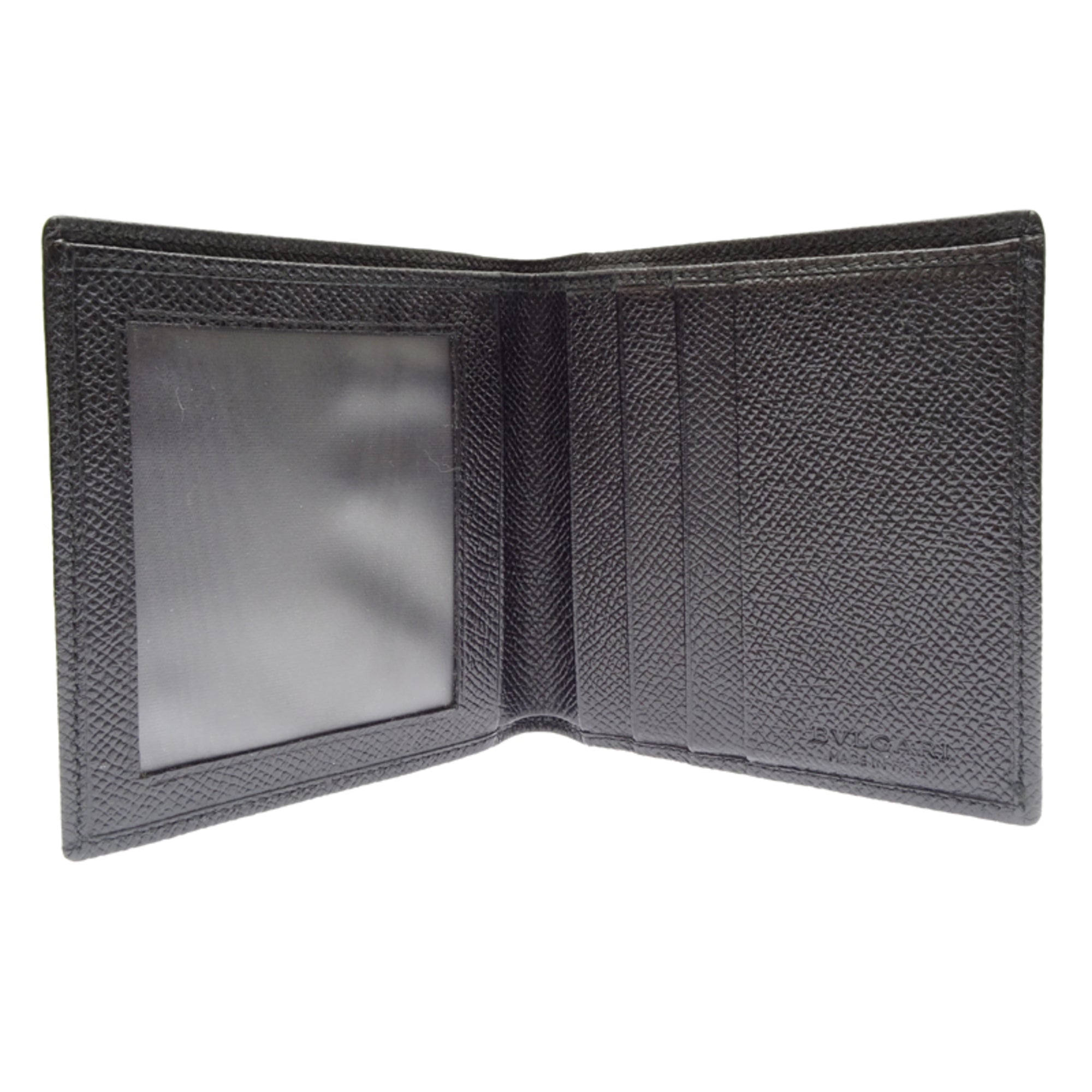 Bvlgari Black Leather Wallet (Bi-Fold) (Pre-Owned)
