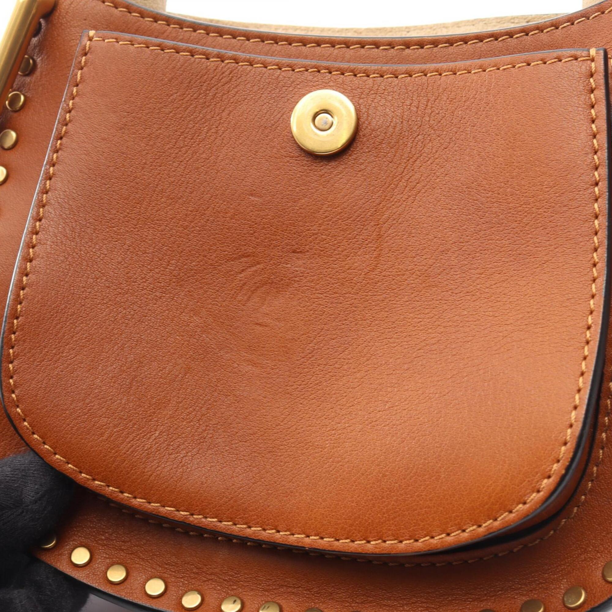 Chloé Brown Leather Suede Handbag Shoulder Bag (Pre-Owned)