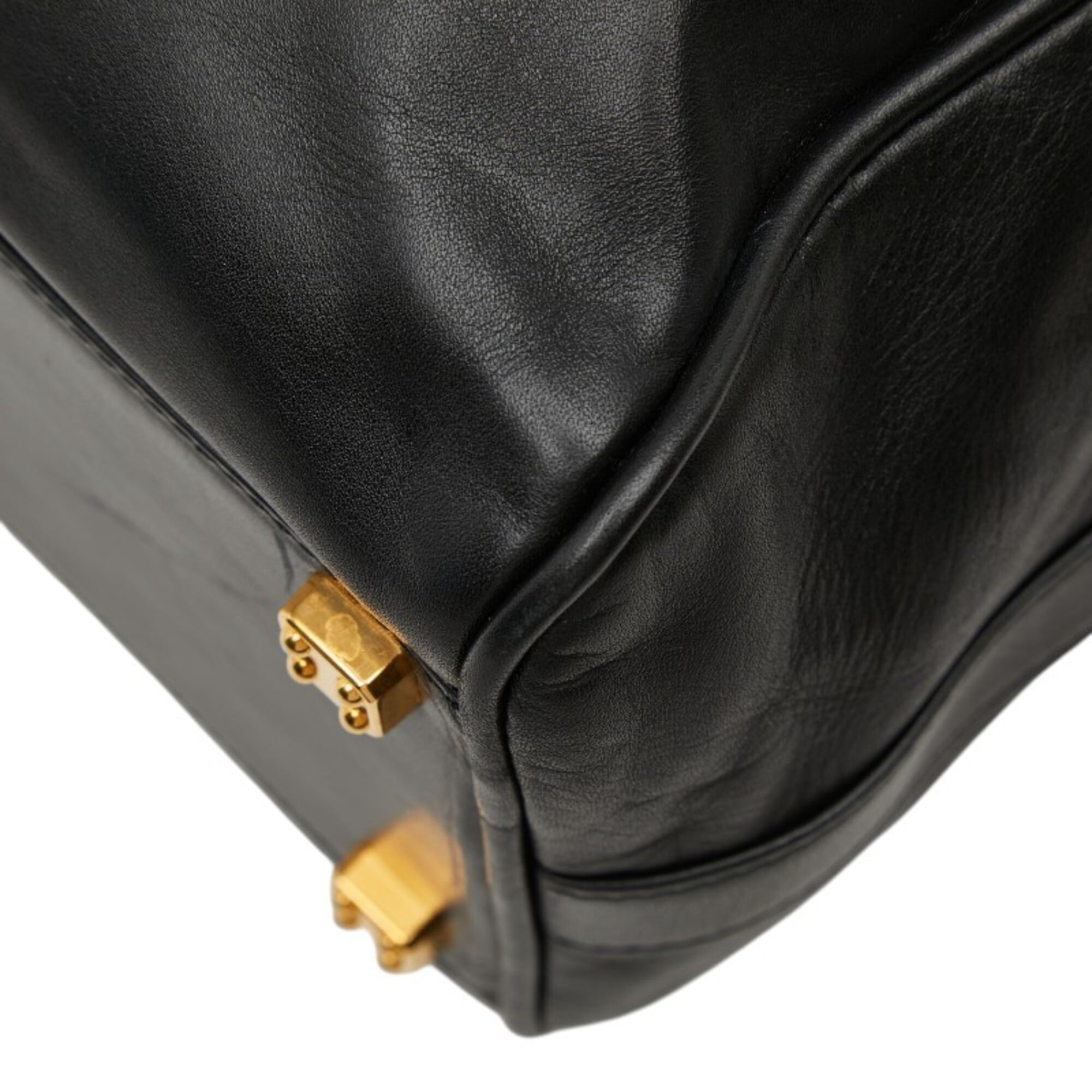 Loewe Black Leather Boston Bag Shoulder Bag (Pre-Owned)