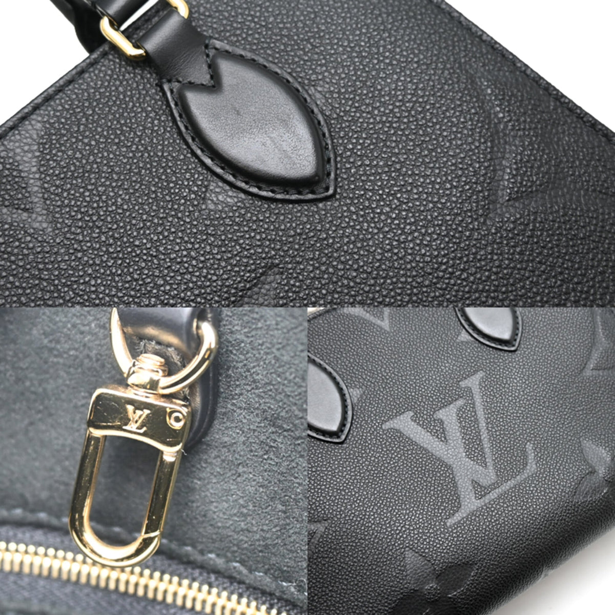 Louis Vuitton Black Noir Monogram Empreinte Handbag (Pre-Owned)