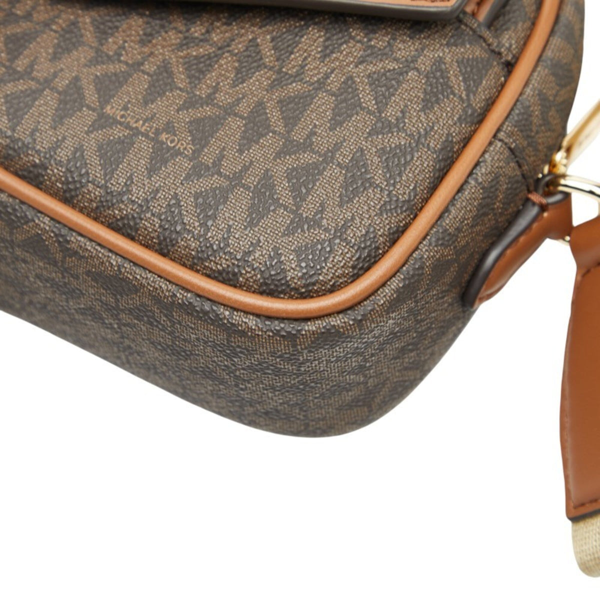 Michael Kors Brown Pvc Leather Pouch Shoulder Bag (Pre-Owned)