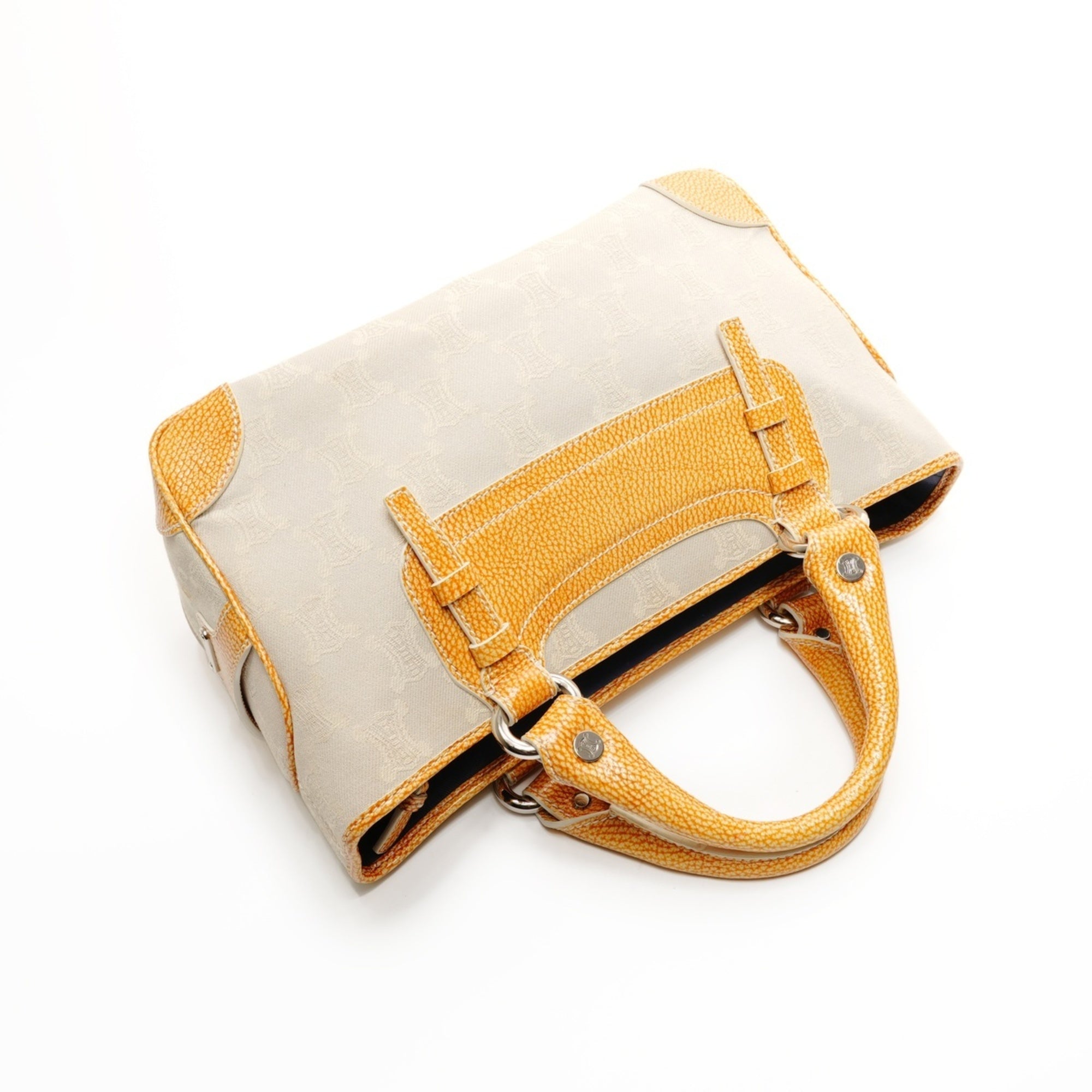 Celine Boogie Beige Canvas Handbag (Pre-Owned)