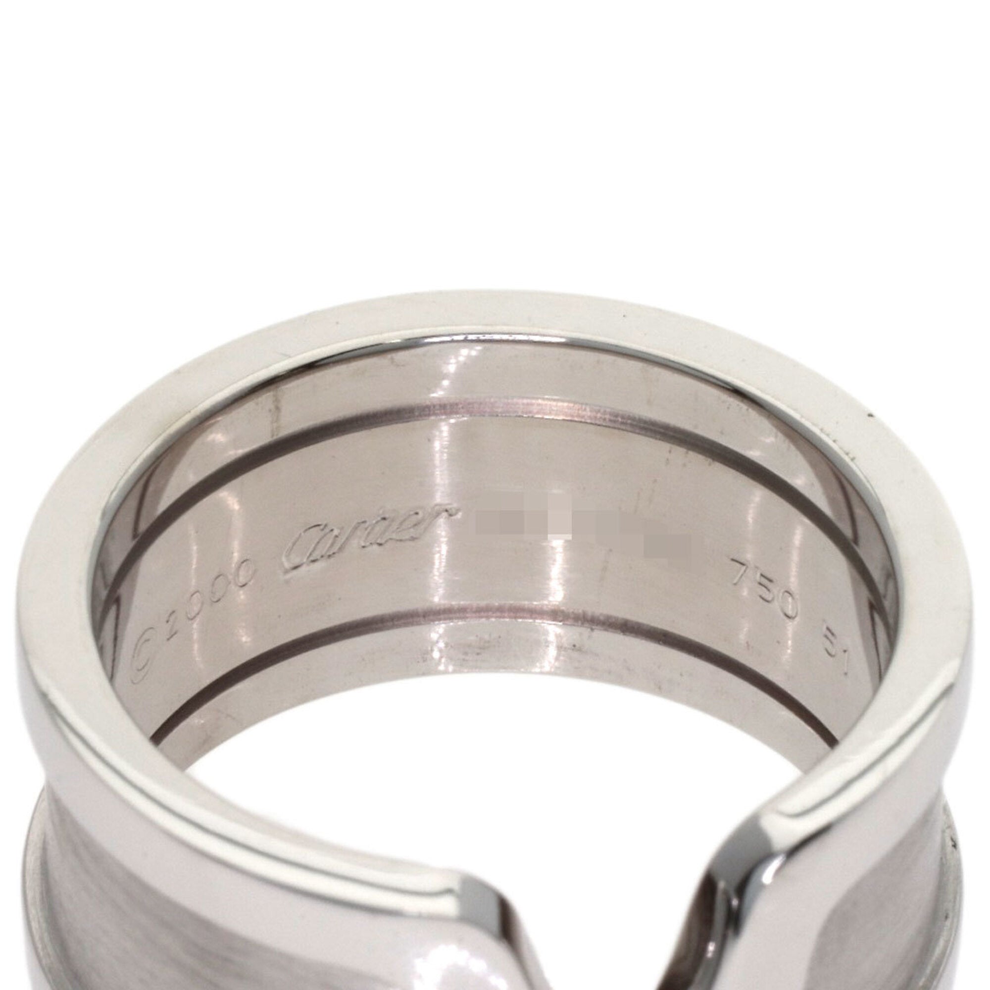 Cartier C2 White Gold (18K) Band Ring (Pre-Owned)