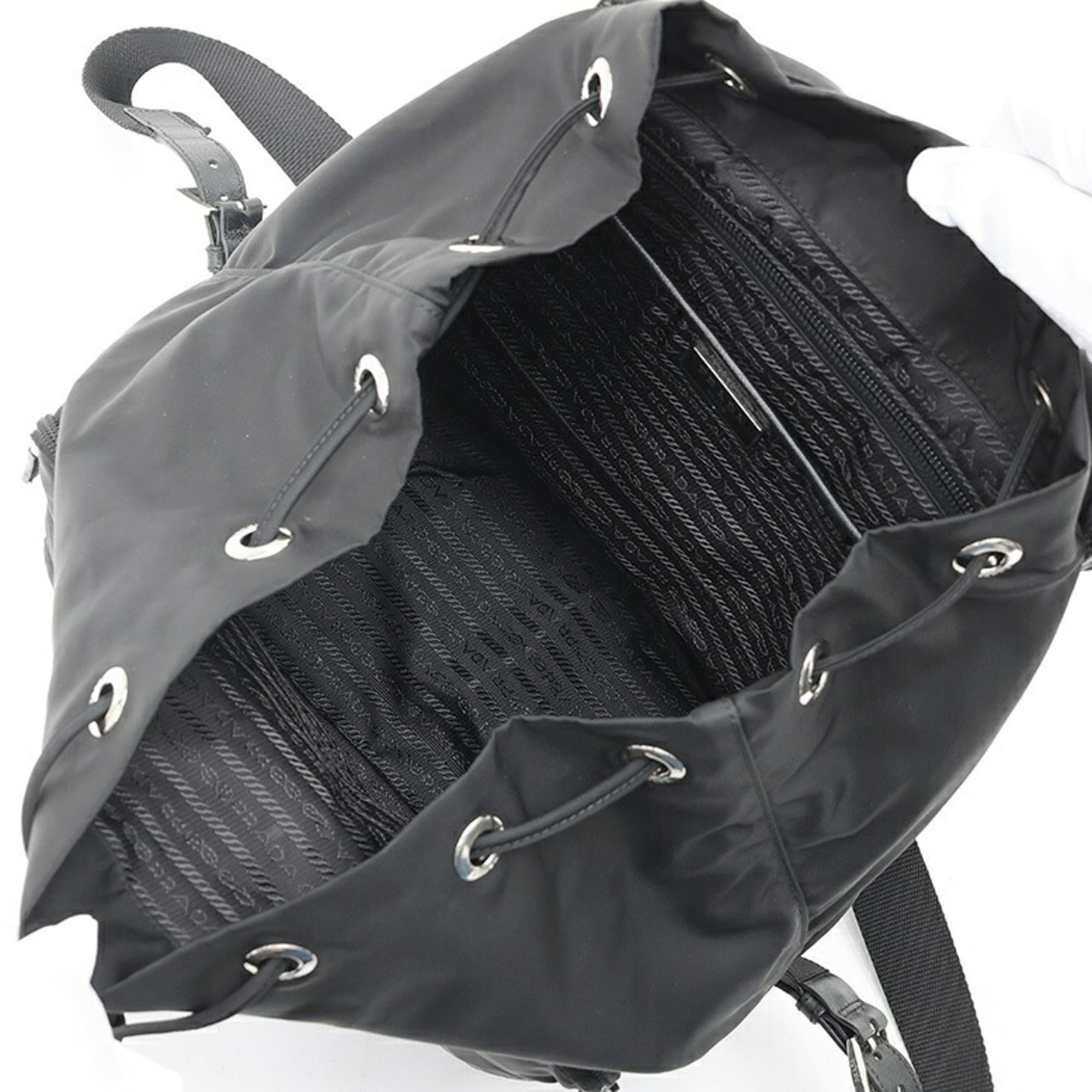 Prada Black Nylon Backpack (Pre-Owned)