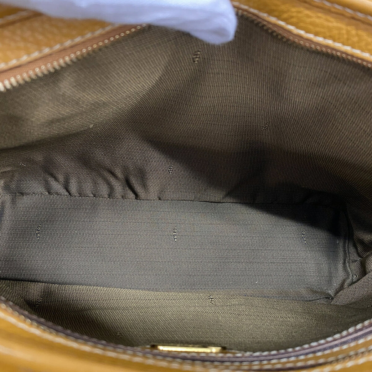 Fendi Light Brown Leather Tote Bag (Pre-Owned)