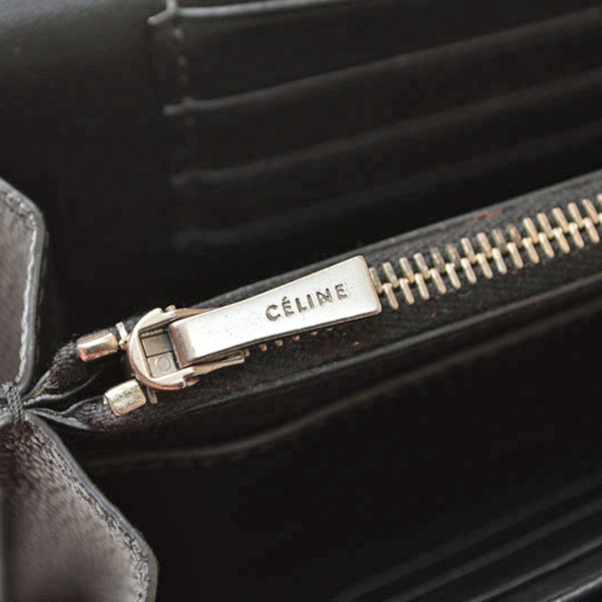 Celine Black Leather Wallet (Bi-Fold) (Pre-Owned)