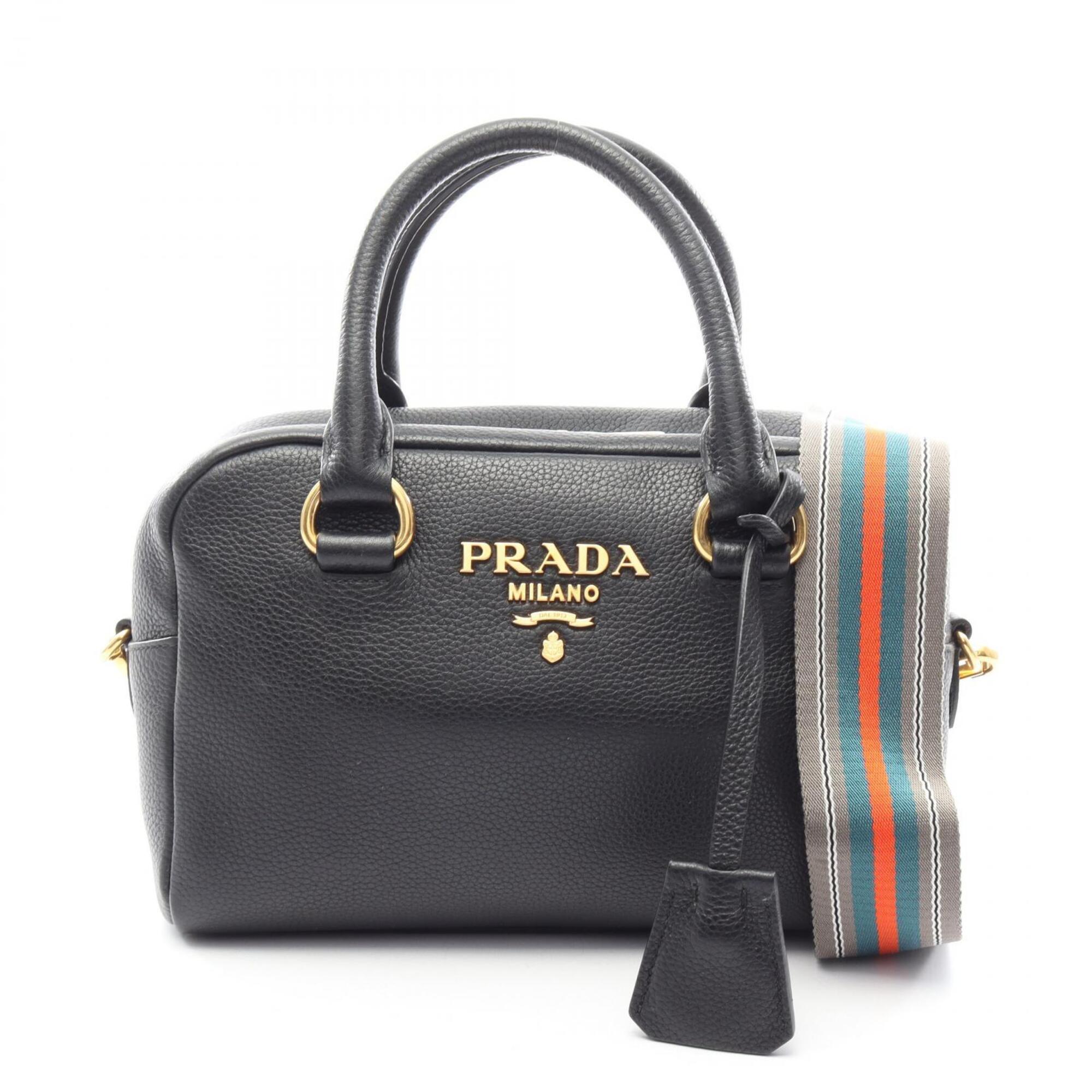 Prada Black Leather Handbag (Pre-Owned)