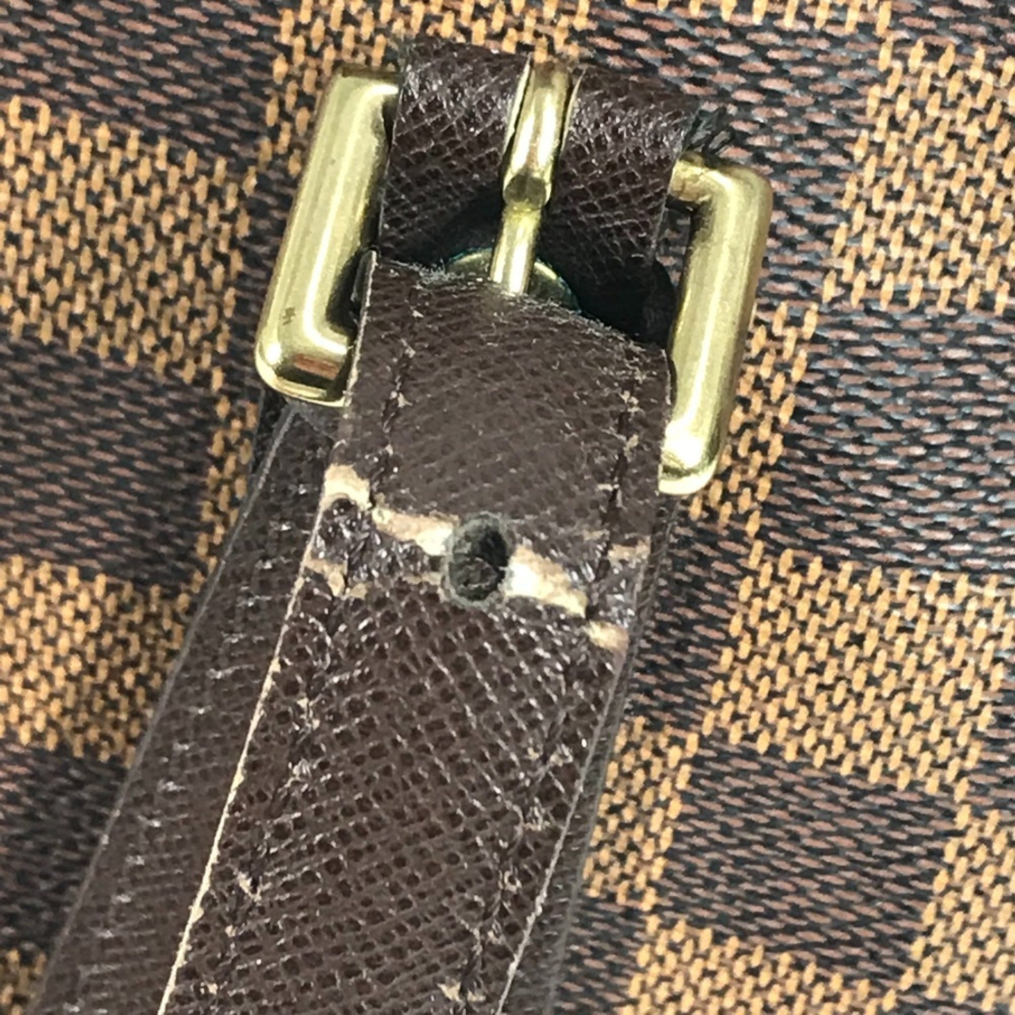 Louis Vuitton Brown Damier Canvas Shoulder Bag Tote Bag (Pre-Owned)