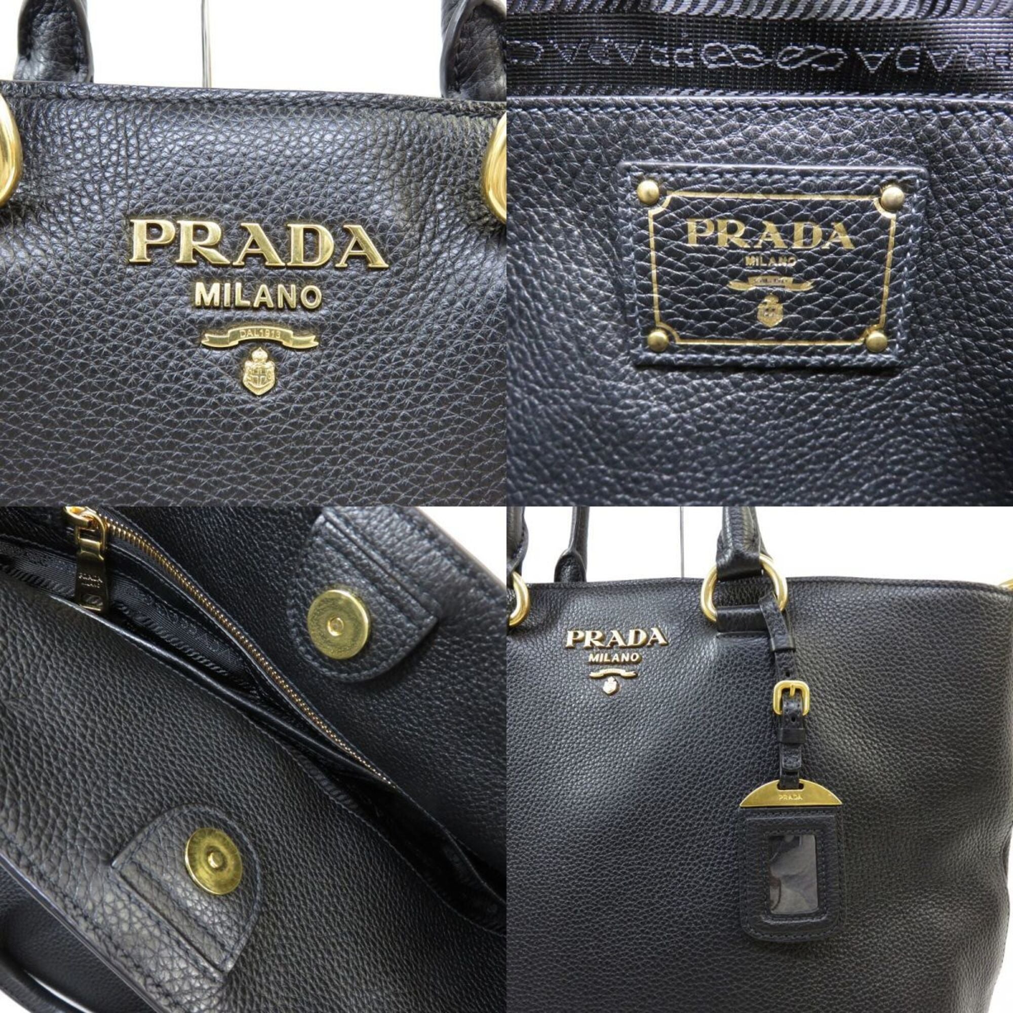Prada Black Nero Shoulder Bag Tote Bag (Pre-Owned)
