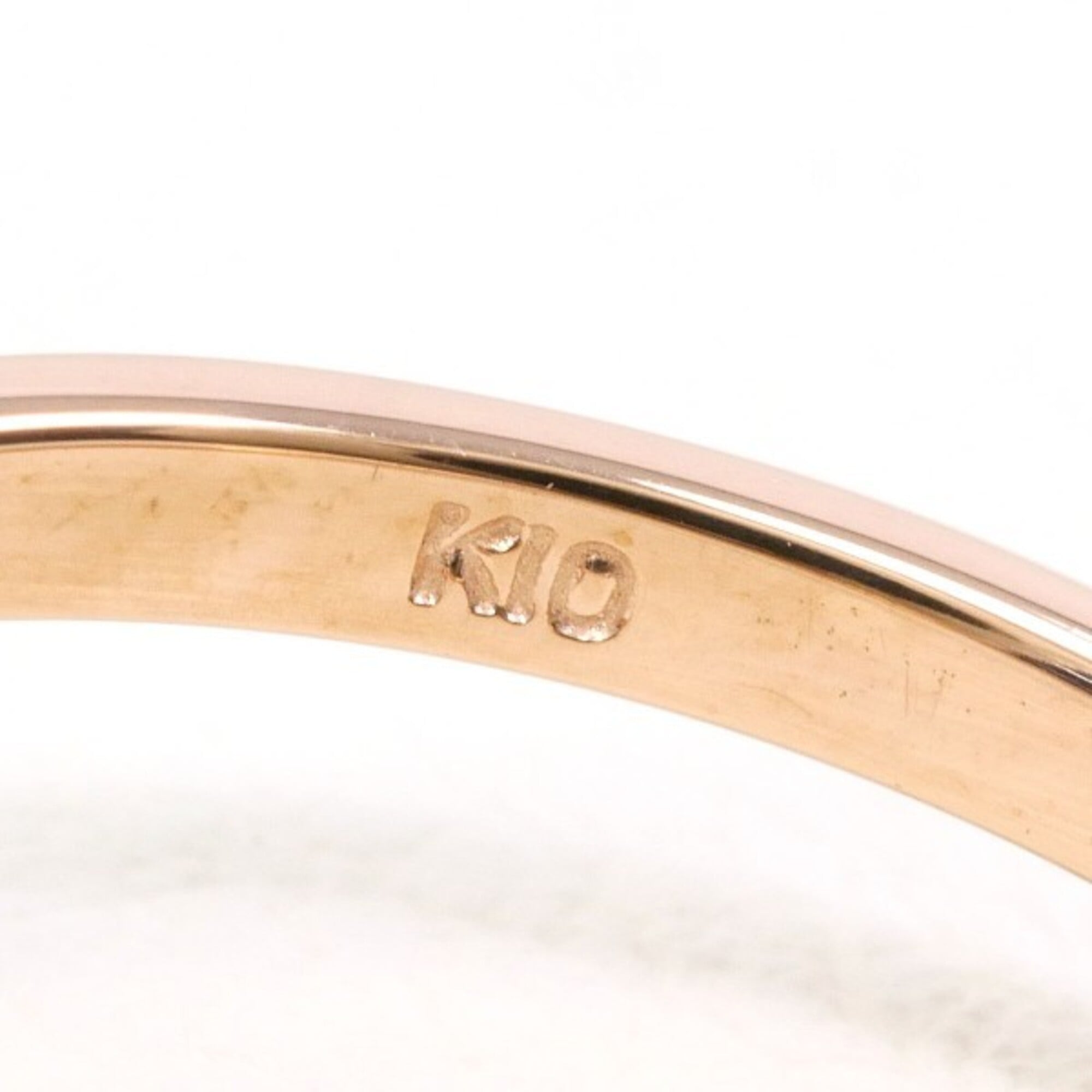 Unbranded Pink Yellow Gold Yellow Gold (10K) Band Ring (Pre-Owned)