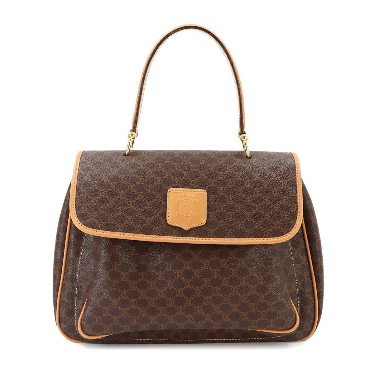 Celine Brown Pvc Leather Handbag (Pre-Owned)