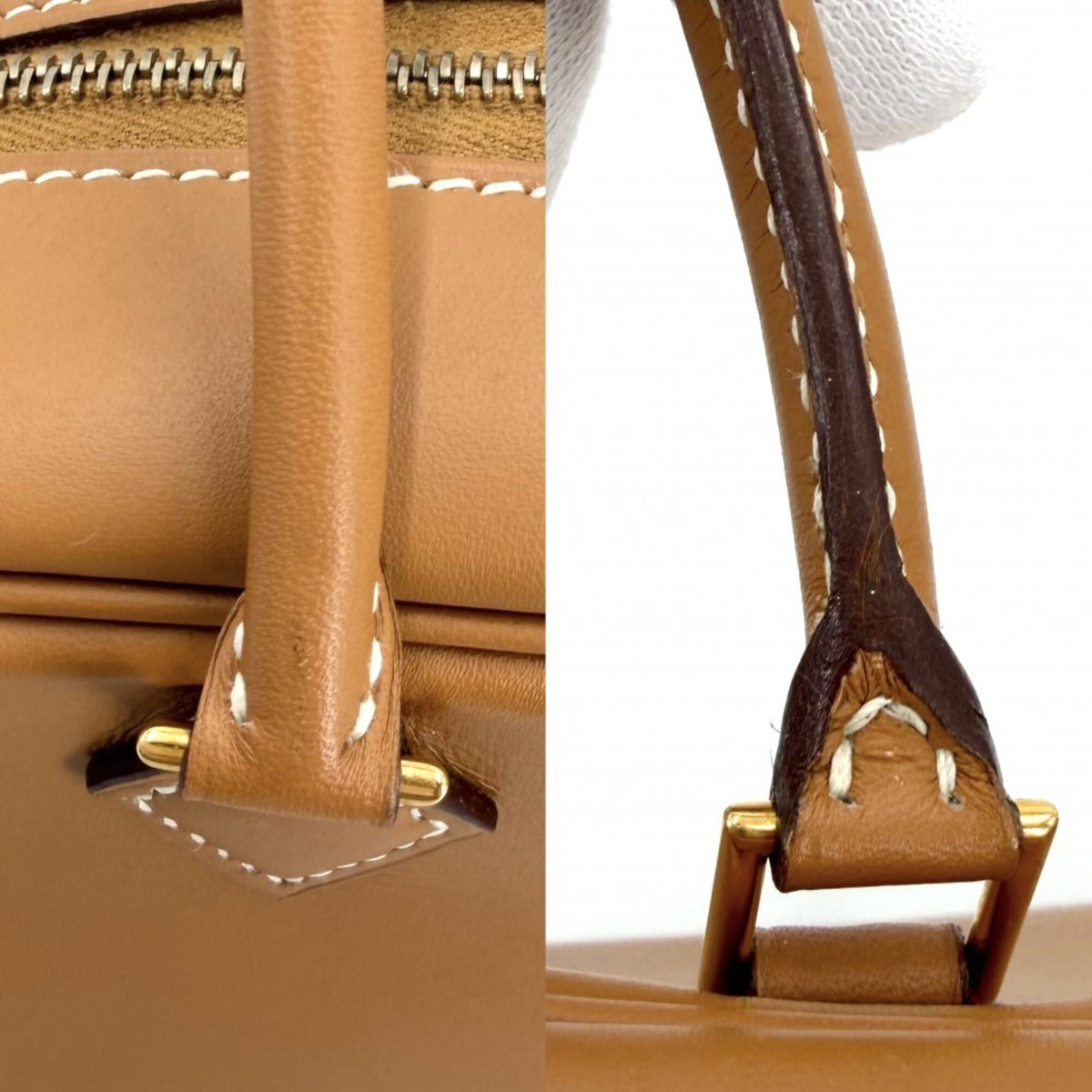 Hermes Brown Leather Handbag (Pre-Owned)
