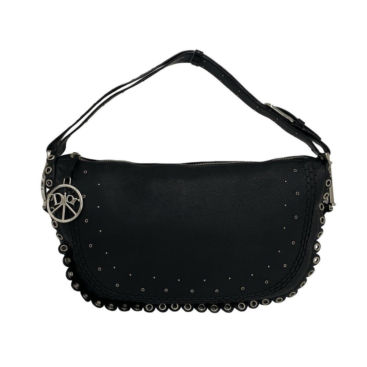 Christian Dior Black Leather Shoulder Bag (Pre-Owned)