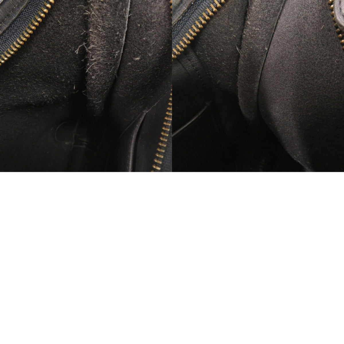 Coach Black Leather Handbag Shoulder Bag (Pre-Owned)