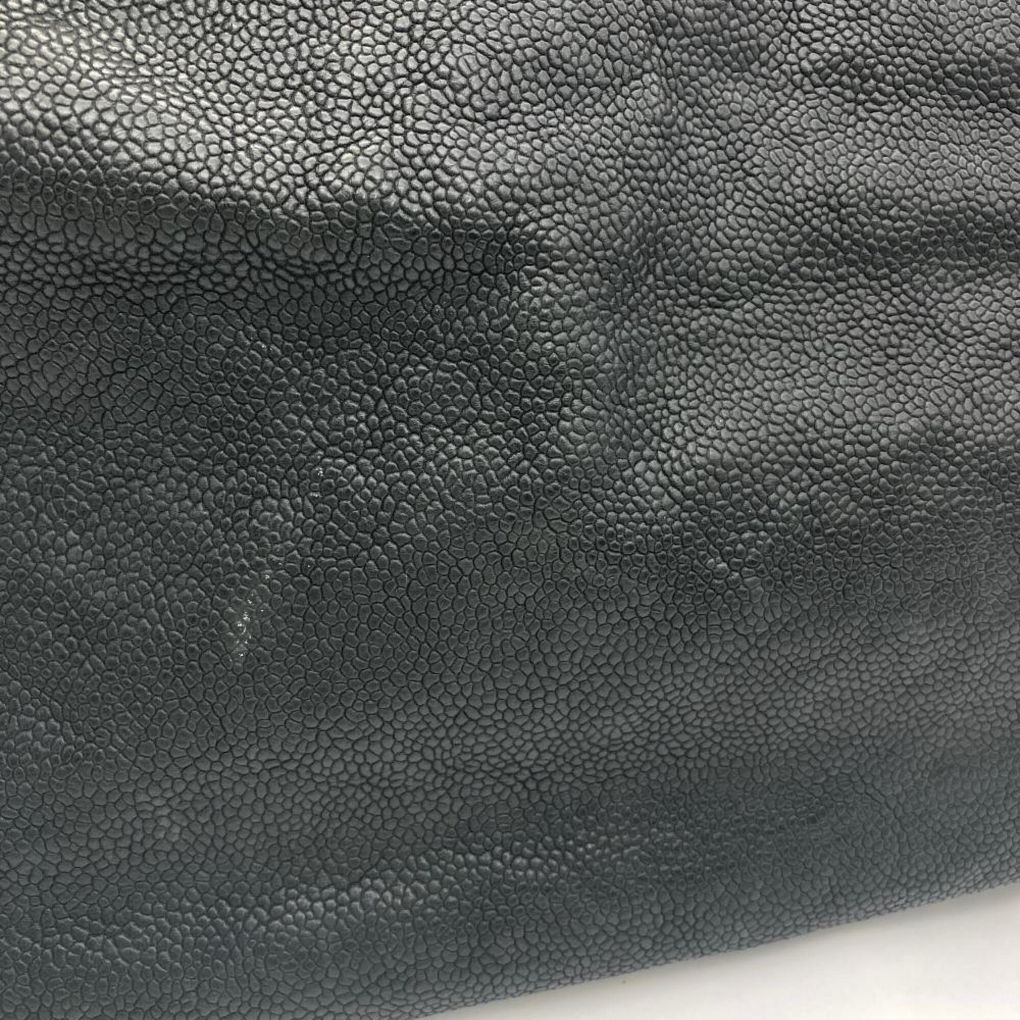 Chanel Black Grained Calfskin Tote Bag (Pre-Owned)