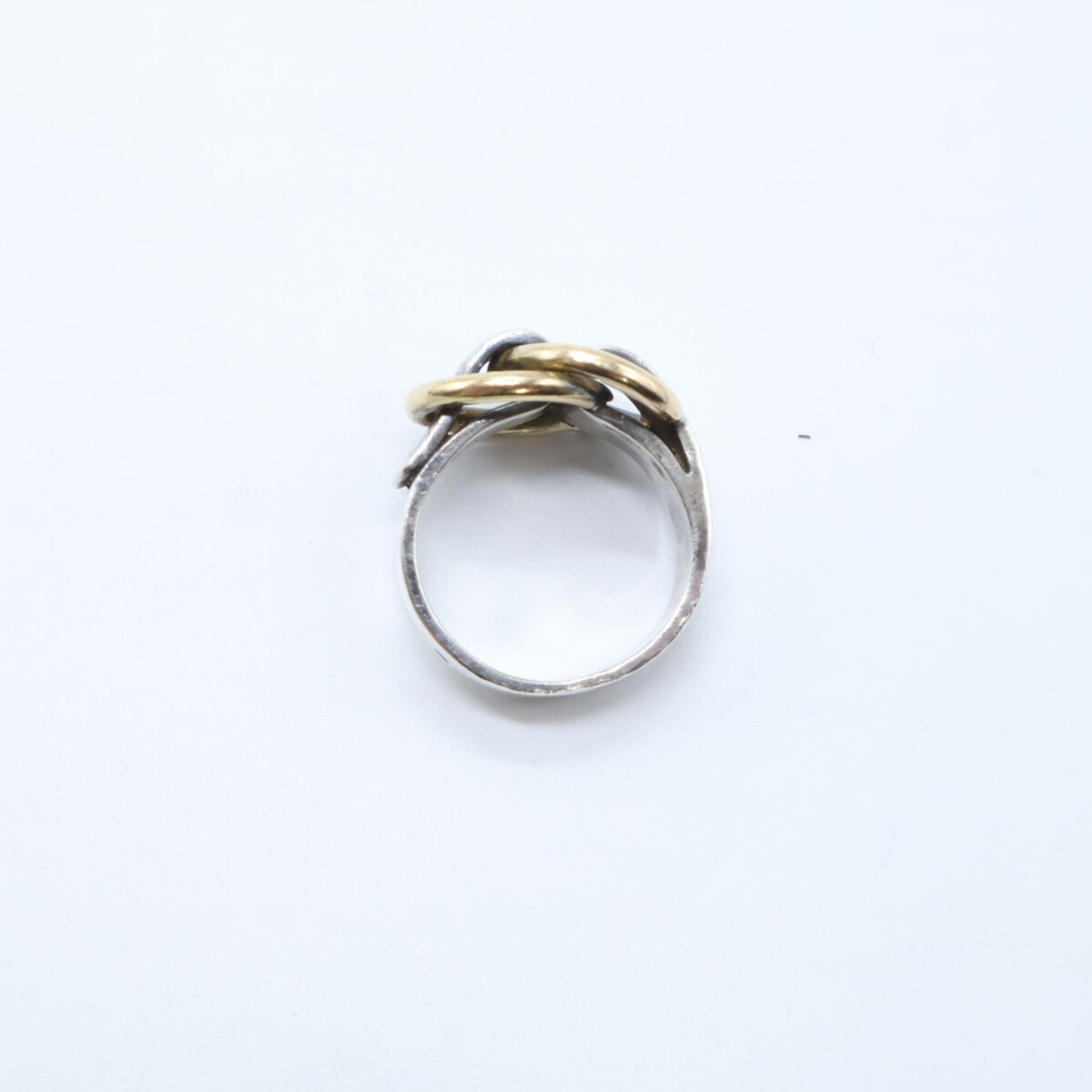 Hermes Silver Silver 925 Band Ring (Pre-Owned)