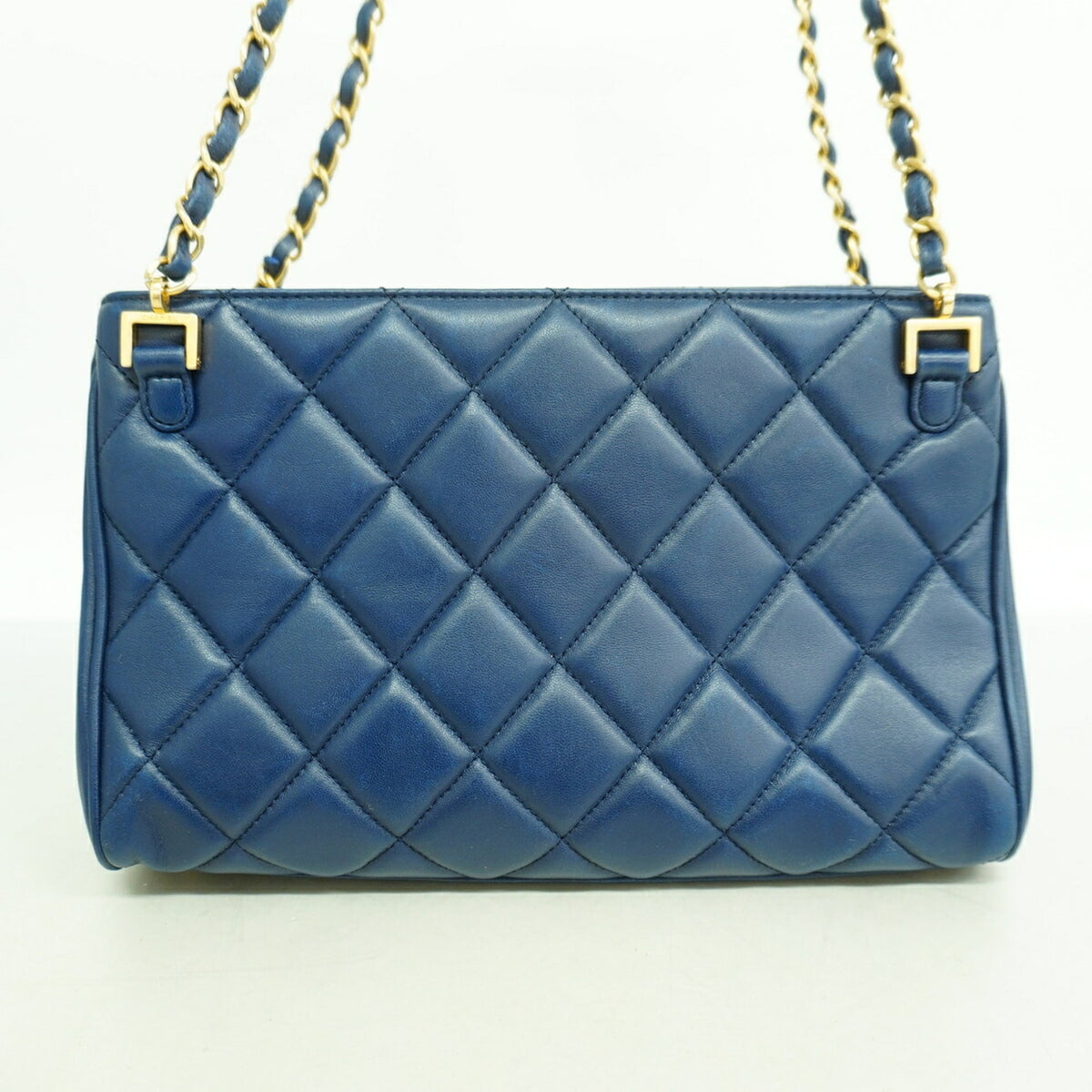 Chanel Blue Leather Shoulder Bag (Pre-Owned)