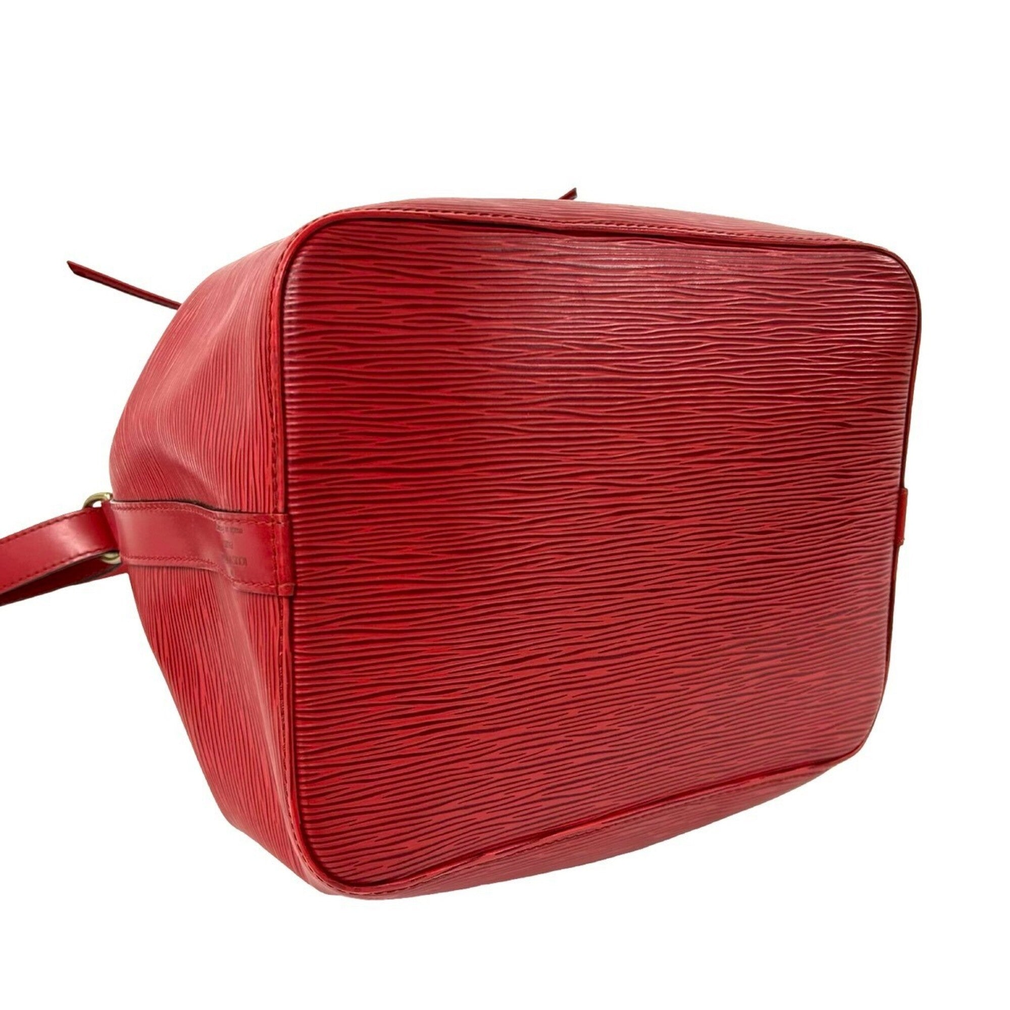 Louis Vuitton Red Color Leather Shoulder Bag (Pre-Owned)