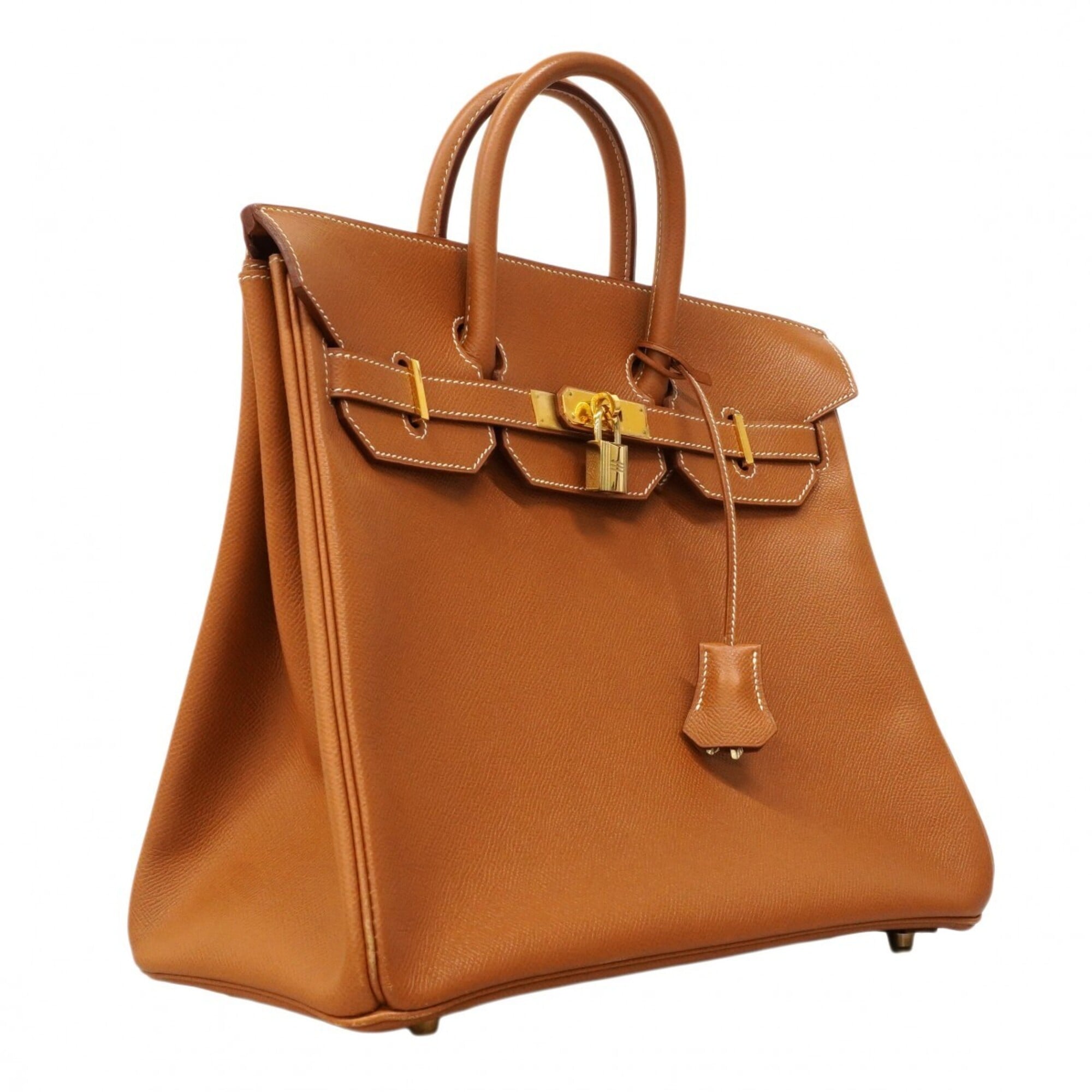 Hermes Gold Courchevel Leather Handbag (Pre-Owned)