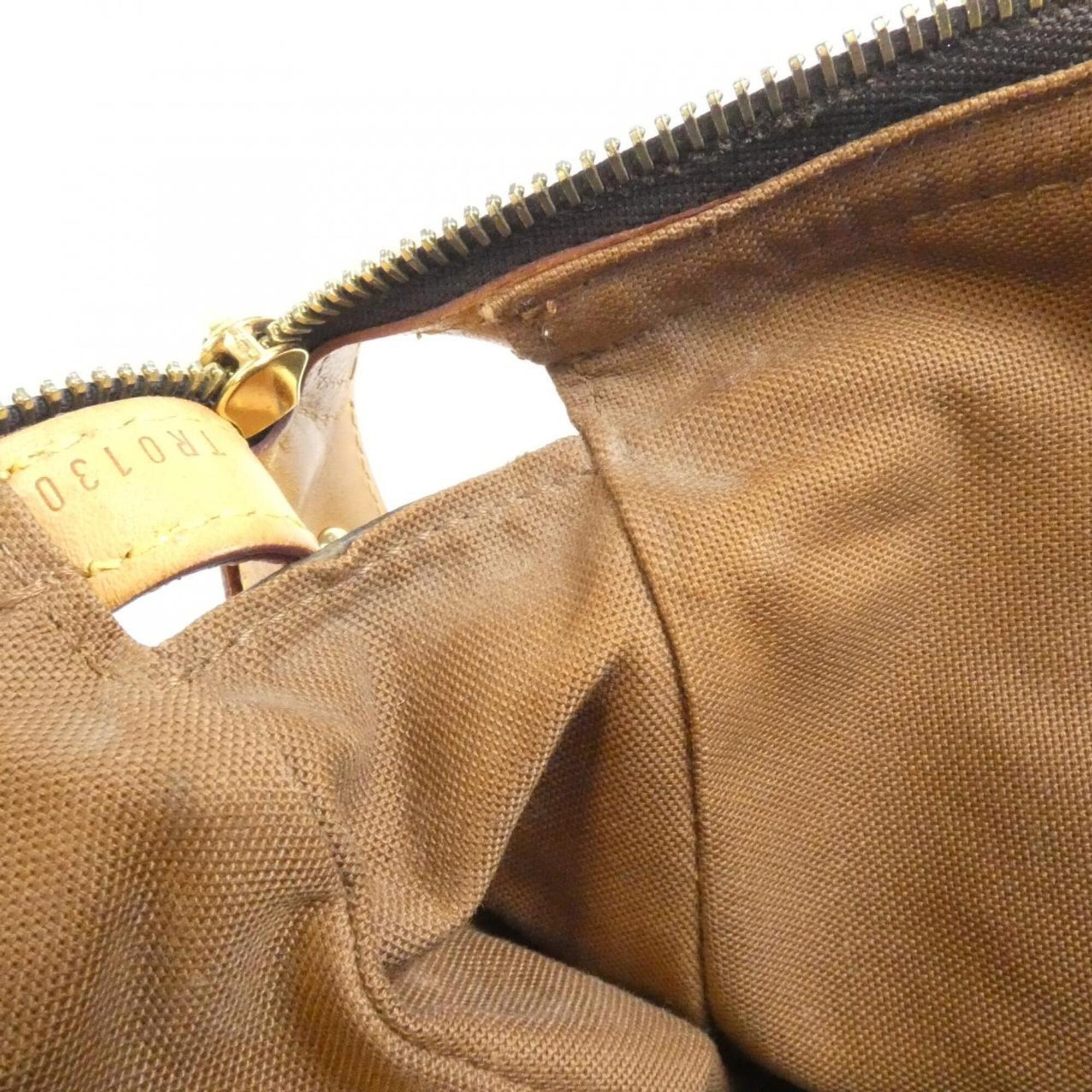 Louis Vuitton Marron Monogram Coated Canvas Shoulder Bag (Pre-Owned)