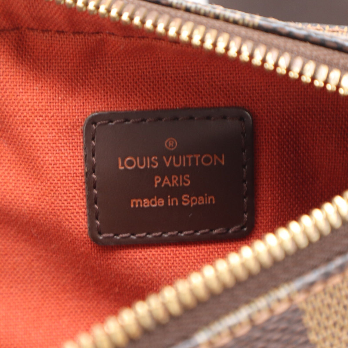 Louis Vuitton Beige Brown Damier Canvas Galle Coated Canvas Leather Shoulder Bag (Pre-Owned)