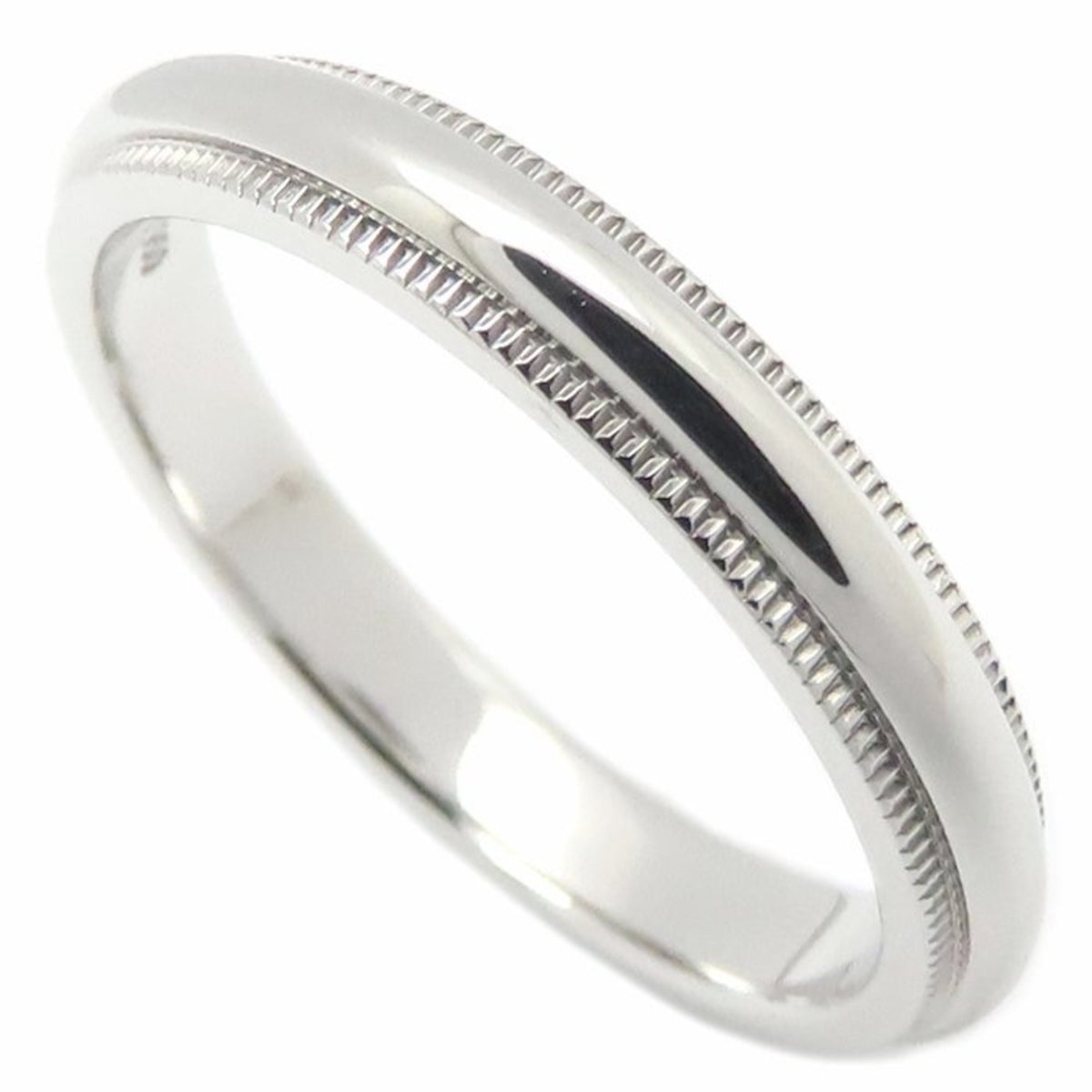 Tiffany Platinum Platinum 950 Band Ring (Pre-Owned)