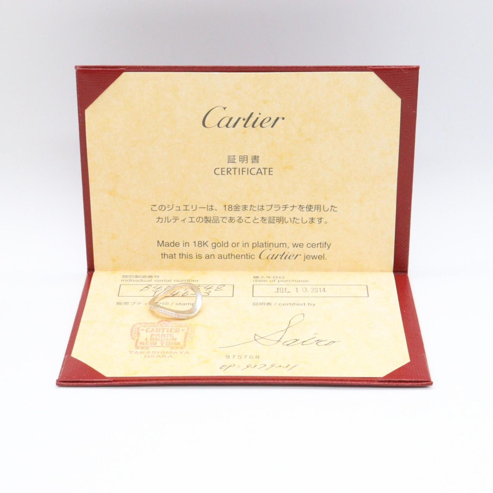 Cartier Silver Clear White Gold (18K) Band Ring (Pre-Owned)