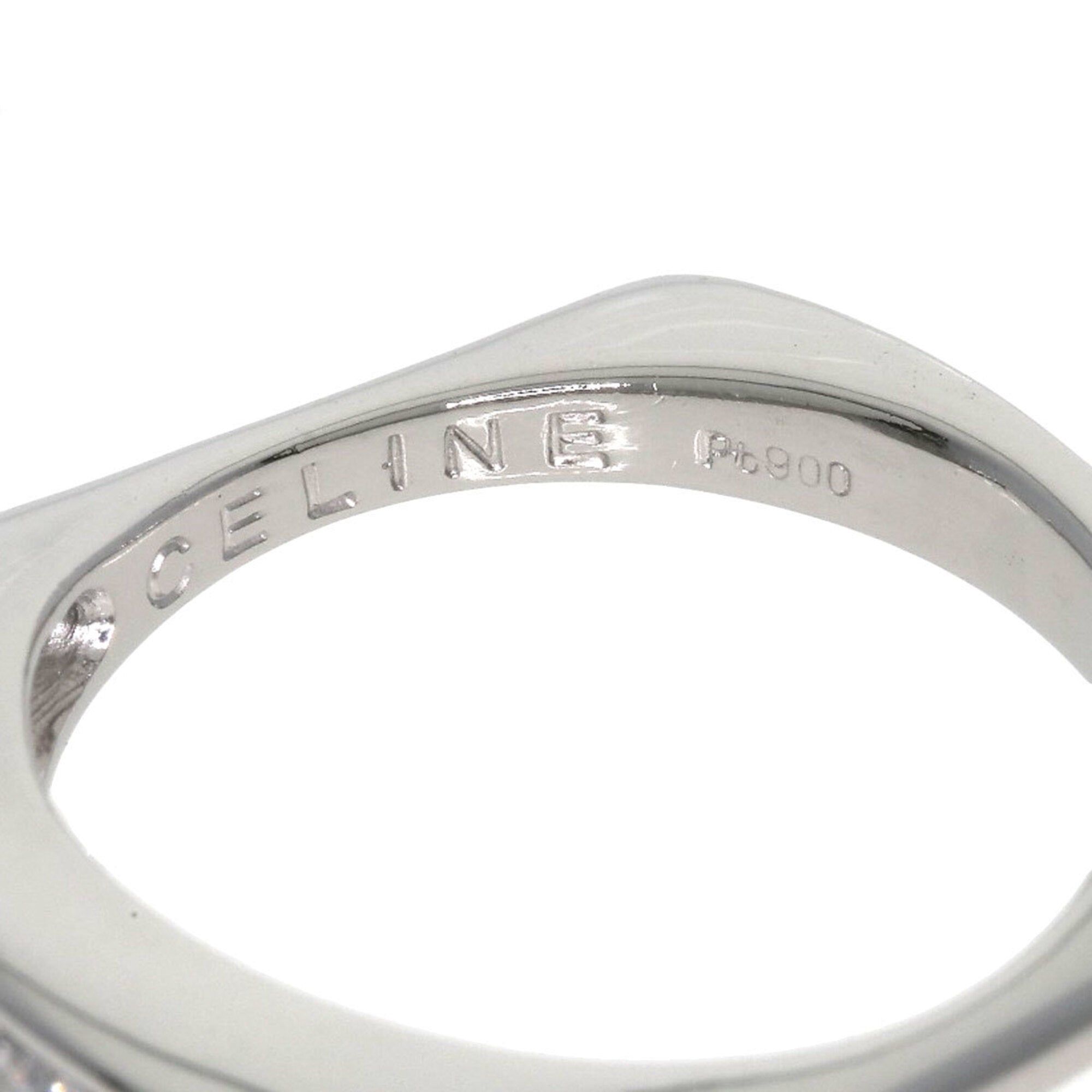 Celine Platinum 900 Band Ring (Pre-Owned)