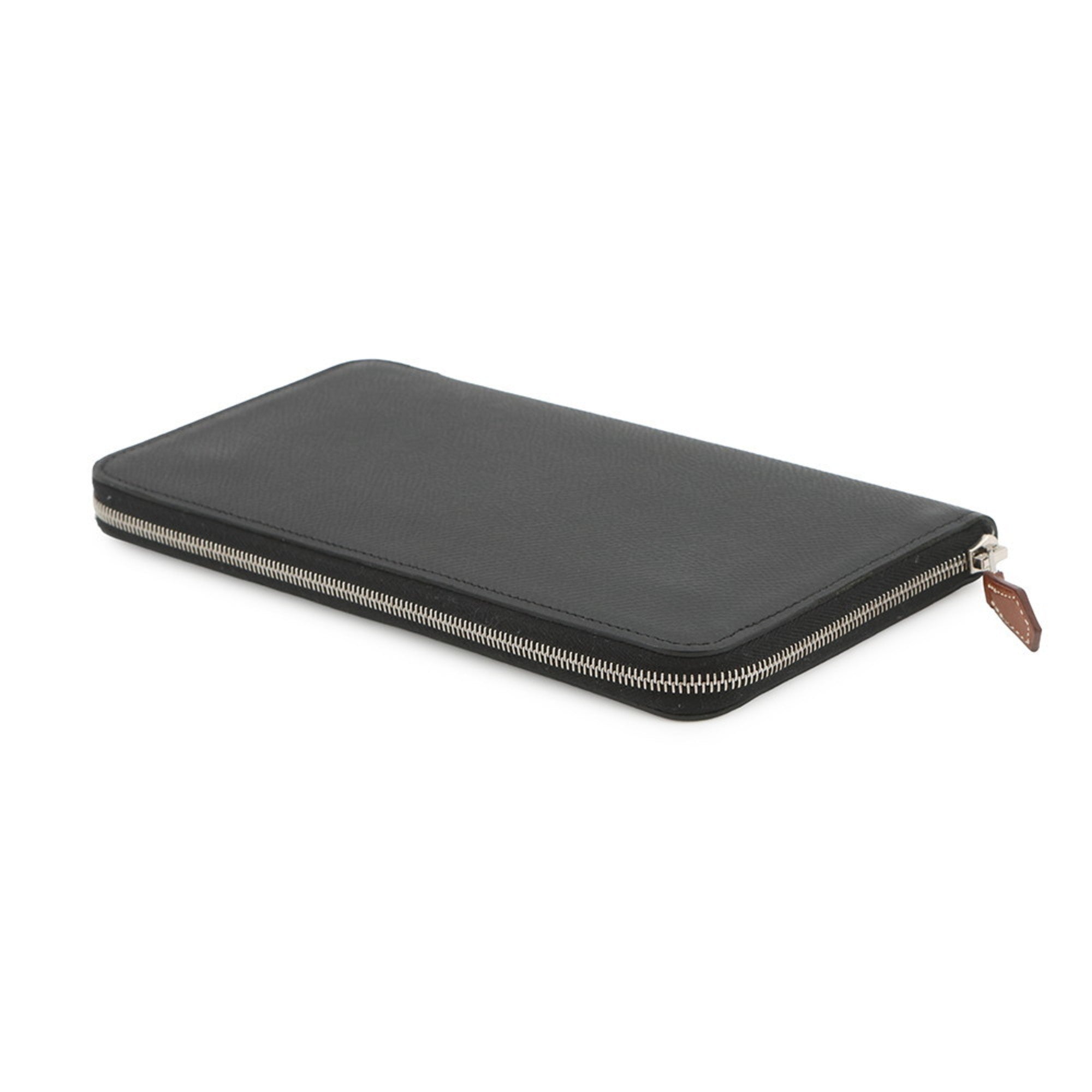 Hermes Black Epsom Leather Long Wallet (Bi-Fold) (Pre-Owned)