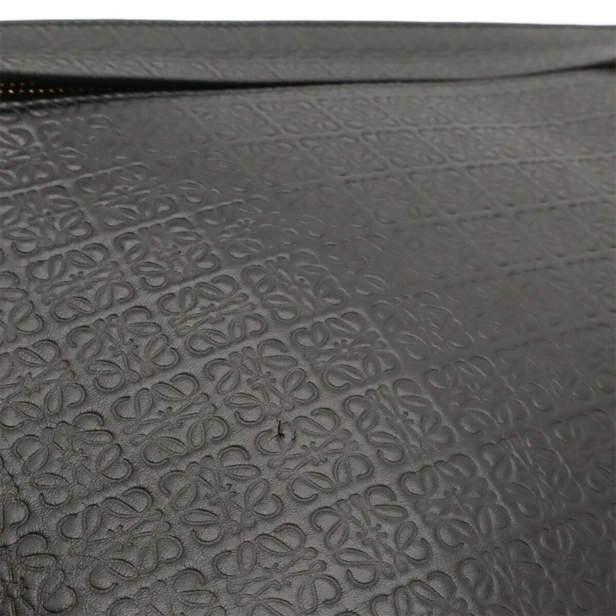 Loewe Black Leather Clutch Bag Pouch (Pre-Owned)