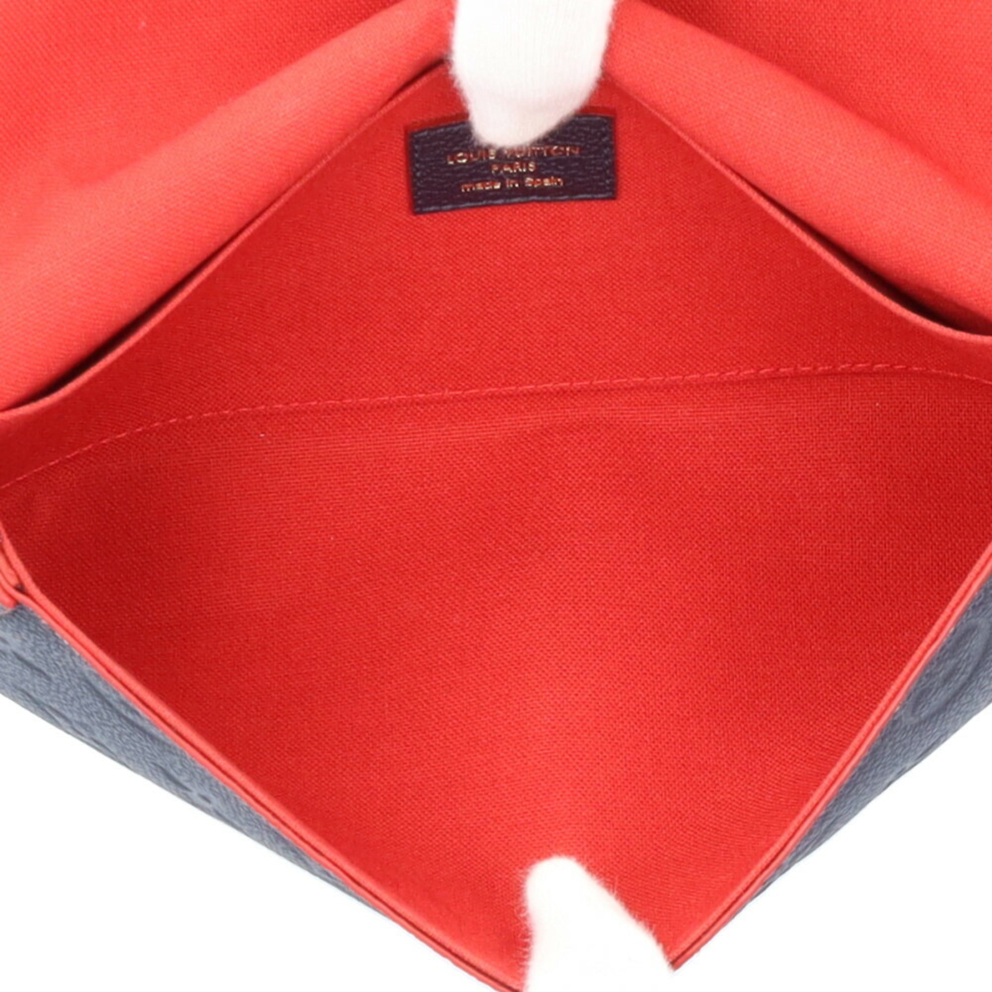 Louis Vuitton Monogram Empreinte Marine Rouge Navy Monogram Empreinte Shoulder Bag (Pre-Owned)