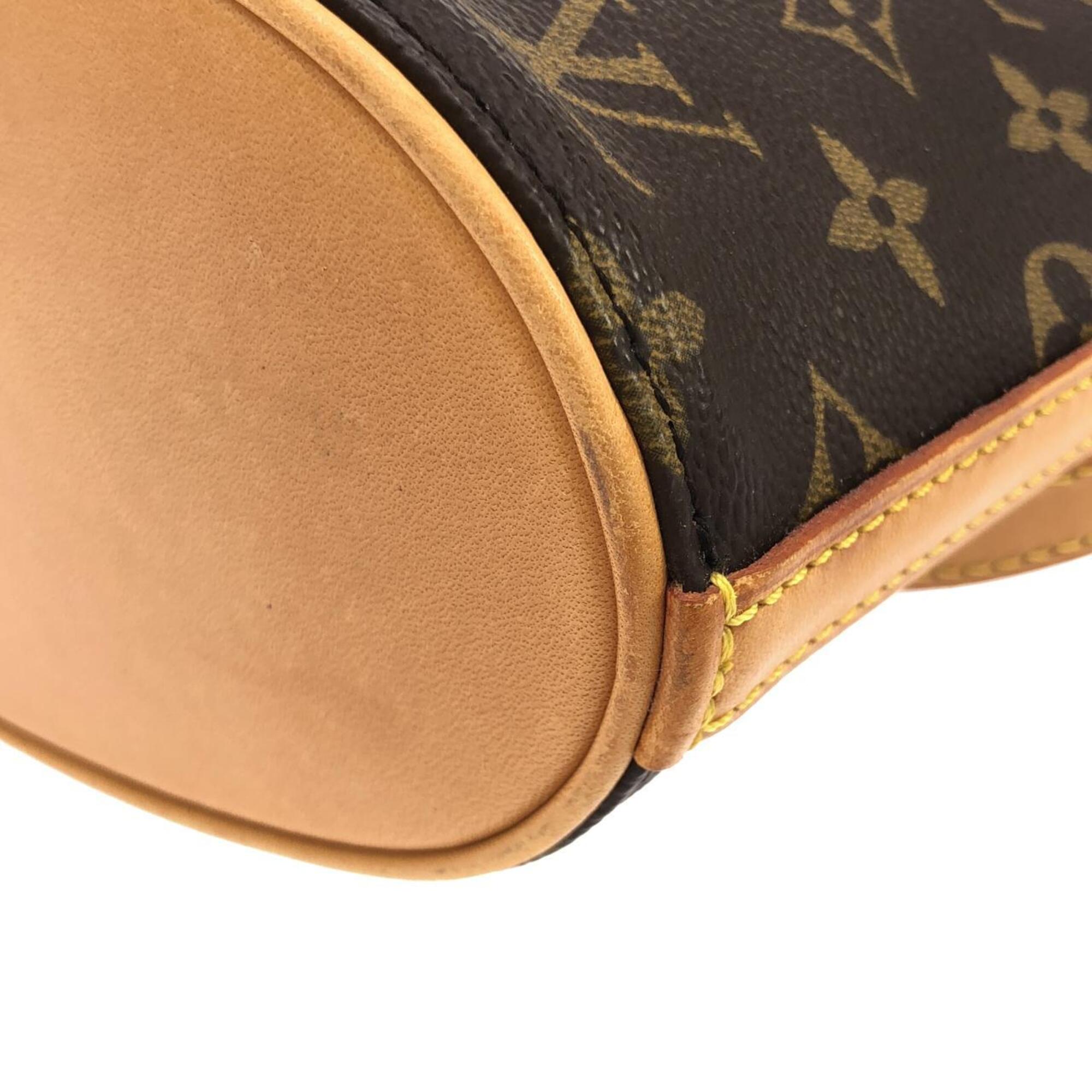 Louis Vuitton Marron Coated Canvas Shoulder Bag (Pre-Owned)