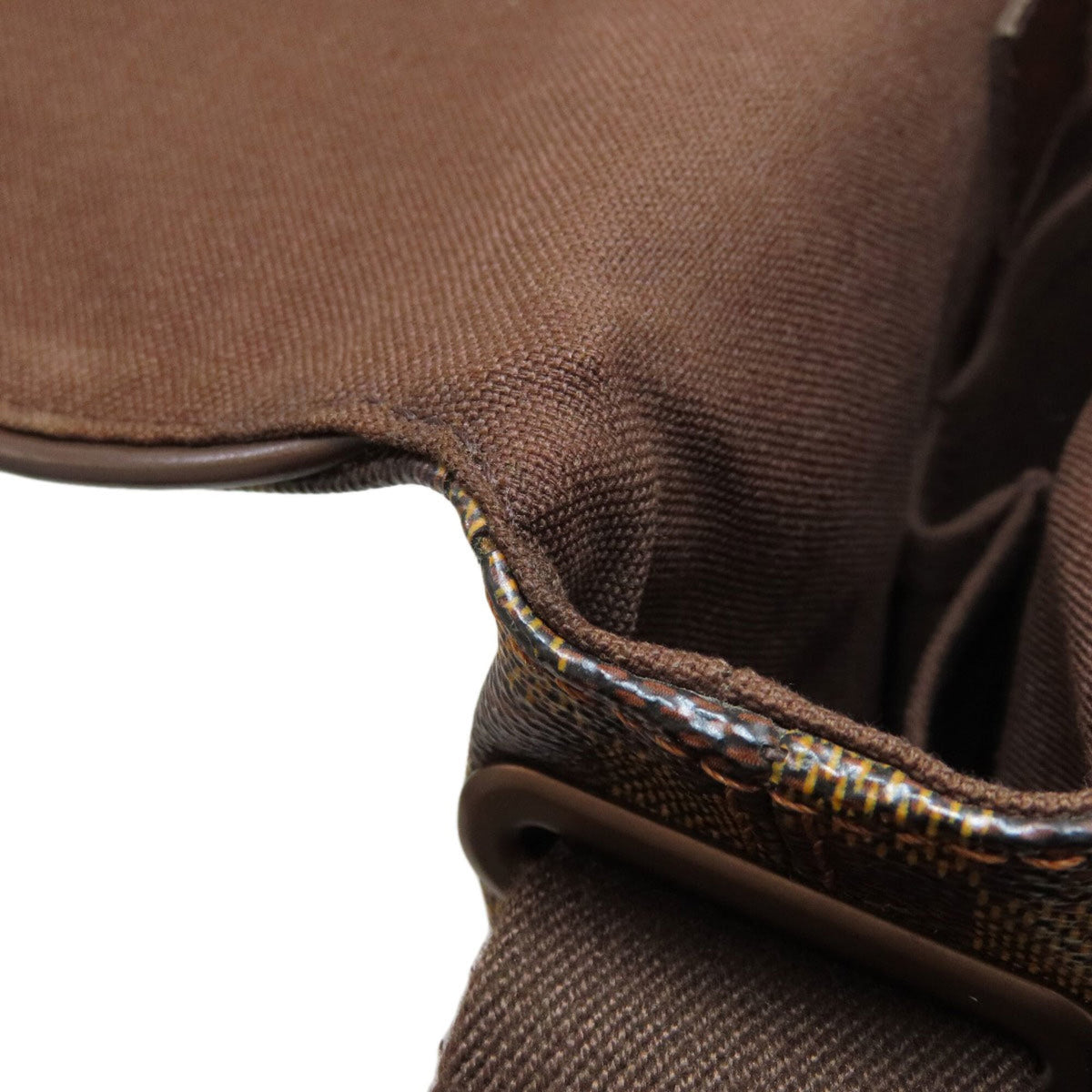 Louis Vuitton Brown Damier Canvas Ebene Damier Canvas Shoulder Bag (Pre-Owned)