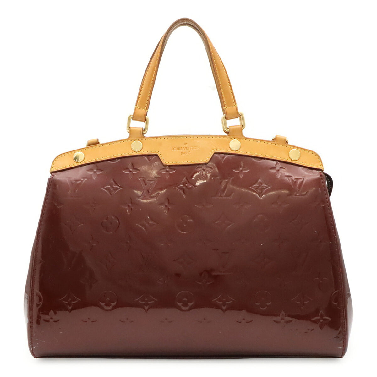 Louis Vuitton Rouge Fauviste Monogram Vernis Handbag Tote Bag (Pre-Owned)