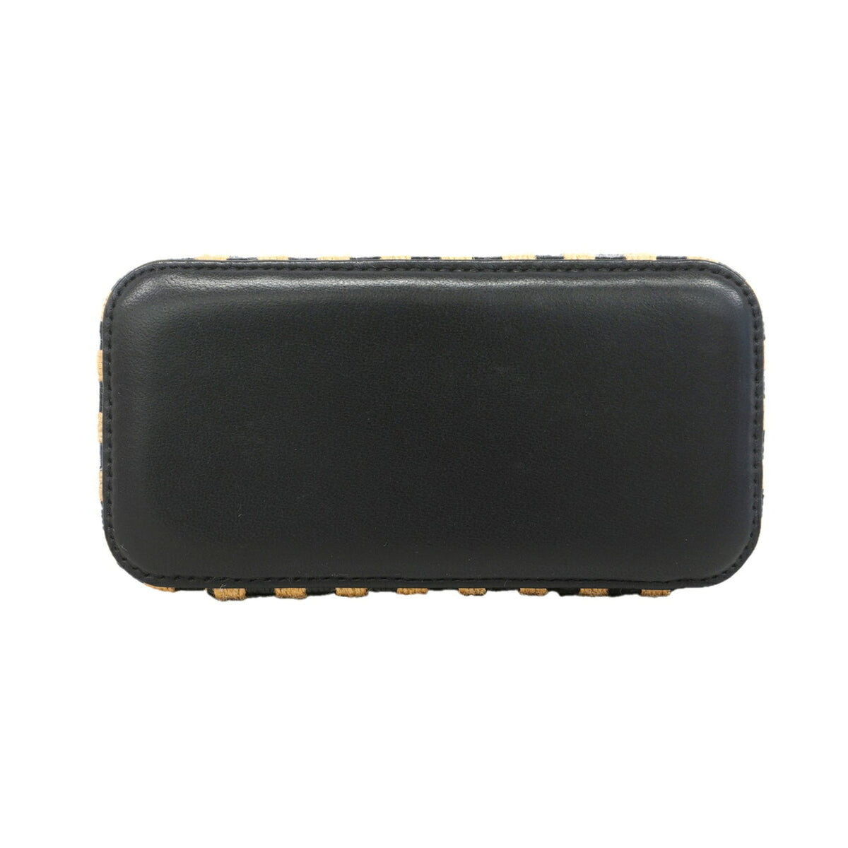 Chanel Beige Black Raffia Vanity Bag (Pre-Owned)