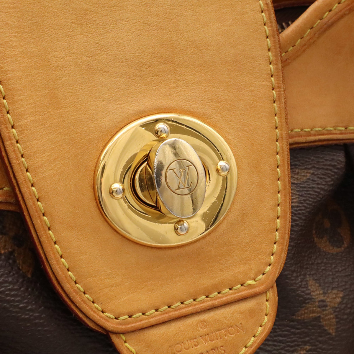 Louis Vuitton Brown Monogram Shoulder Bag Tote Bag (Pre-Owned)